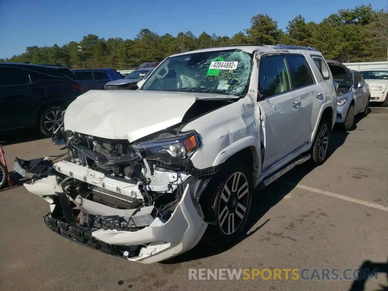 2 Photograph of a damaged car JTEBU5JR7L5814706 TOYOTA 4RUNNER 2020