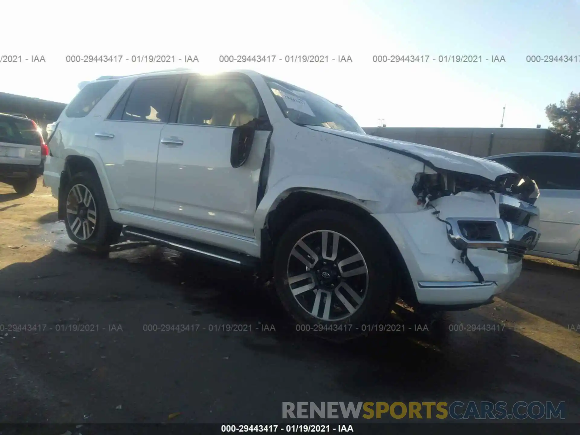 1 Photograph of a damaged car JTEBU5JR7L5835636 TOYOTA 4RUNNER 2020