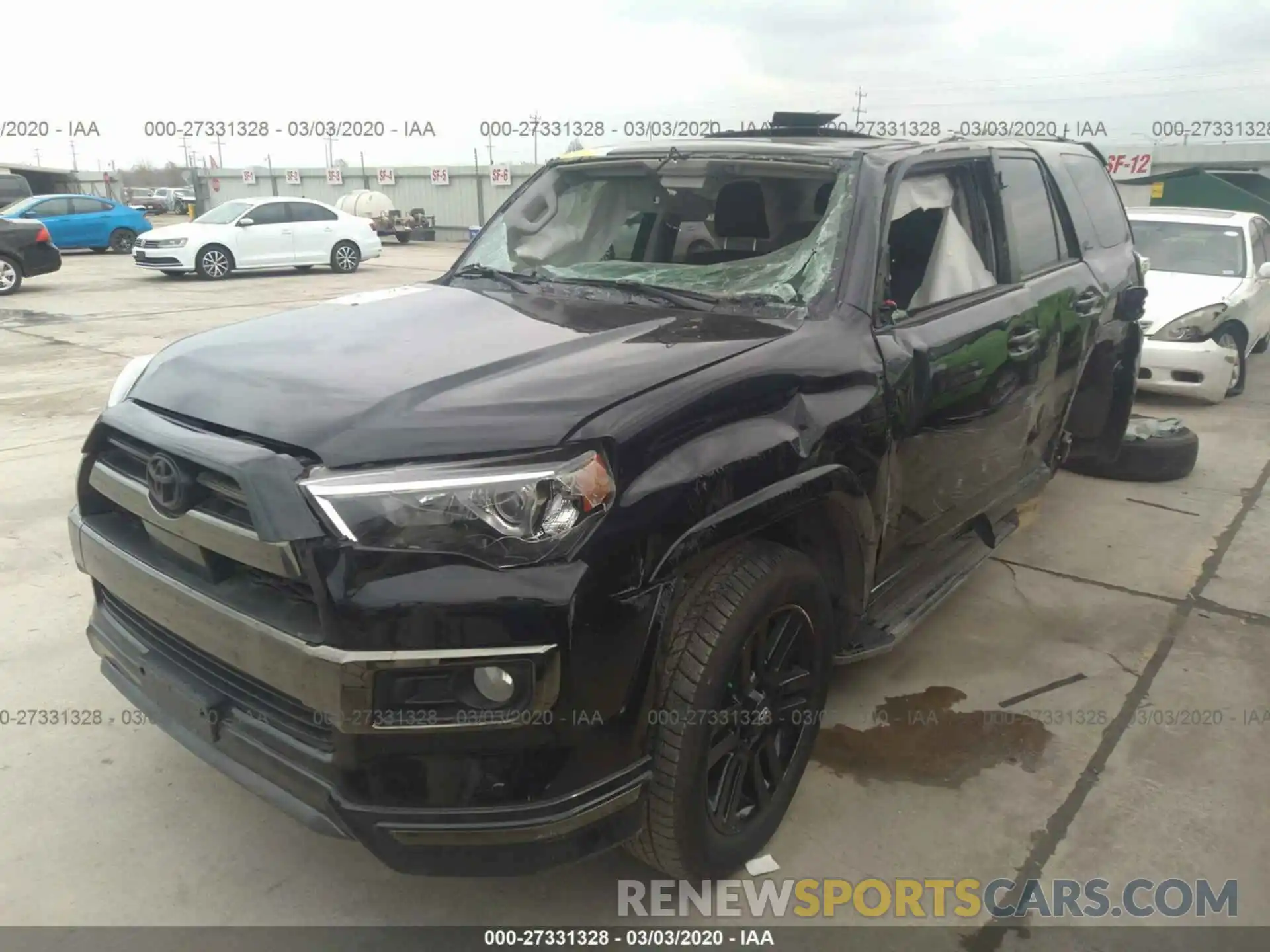 2 Photograph of a damaged car JTEBU5JR8L5738994 TOYOTA 4RUNNER 2020