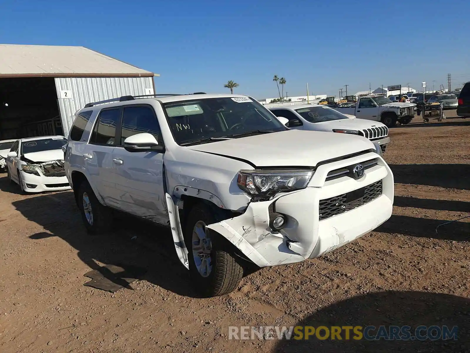 1 Photograph of a damaged car JTEBU5JR8L5761501 TOYOTA 4RUNNER 2020