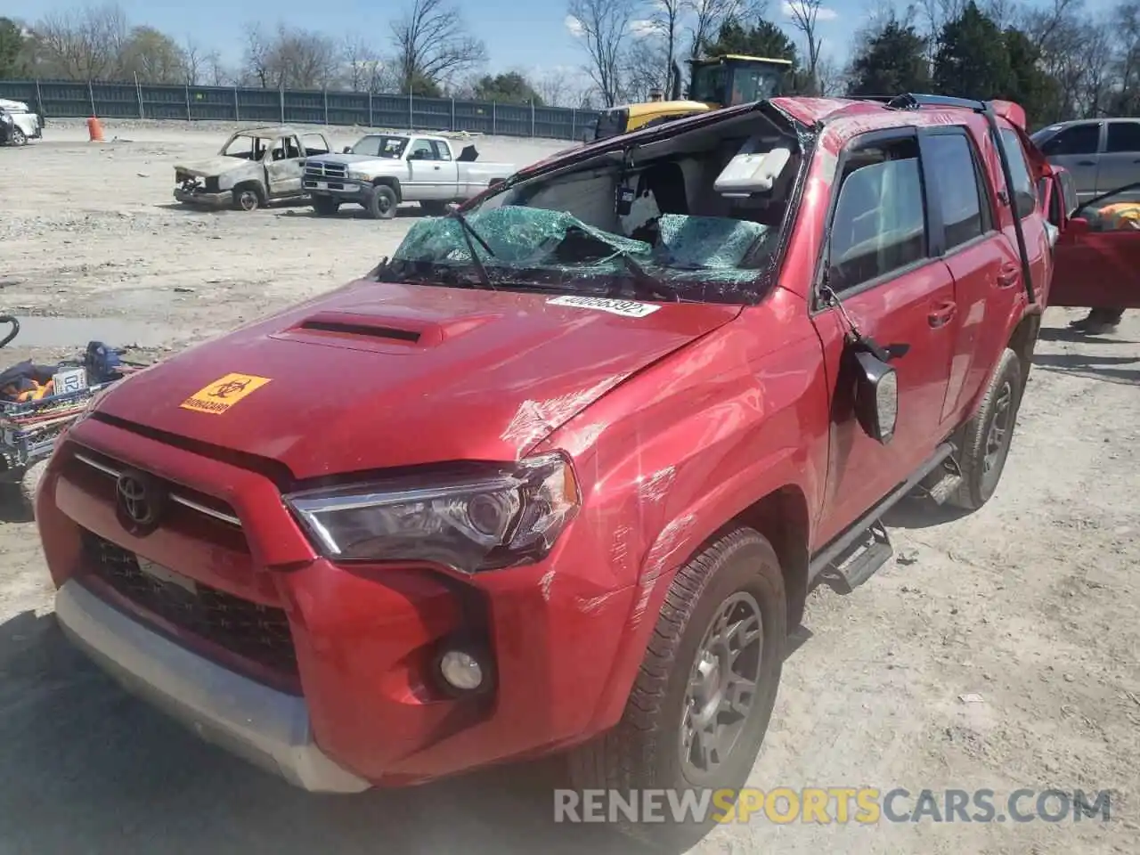 2 Photograph of a damaged car JTEBU5JR8L5778153 TOYOTA 4RUNNER 2020