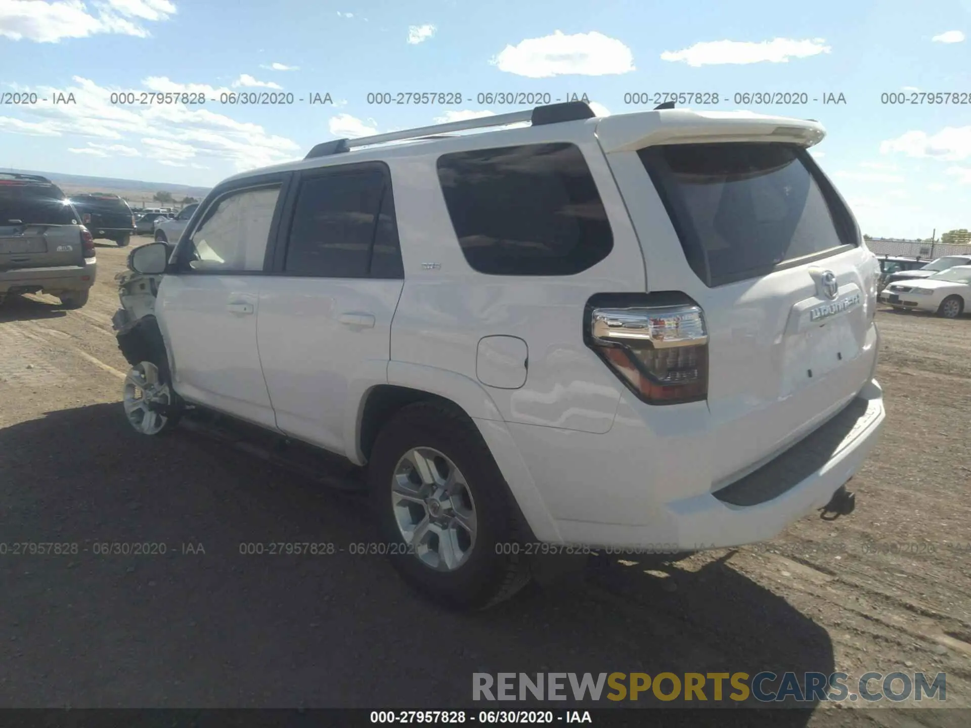 3 Photograph of a damaged car JTEBU5JR9L5771079 TOYOTA 4RUNNER 2020