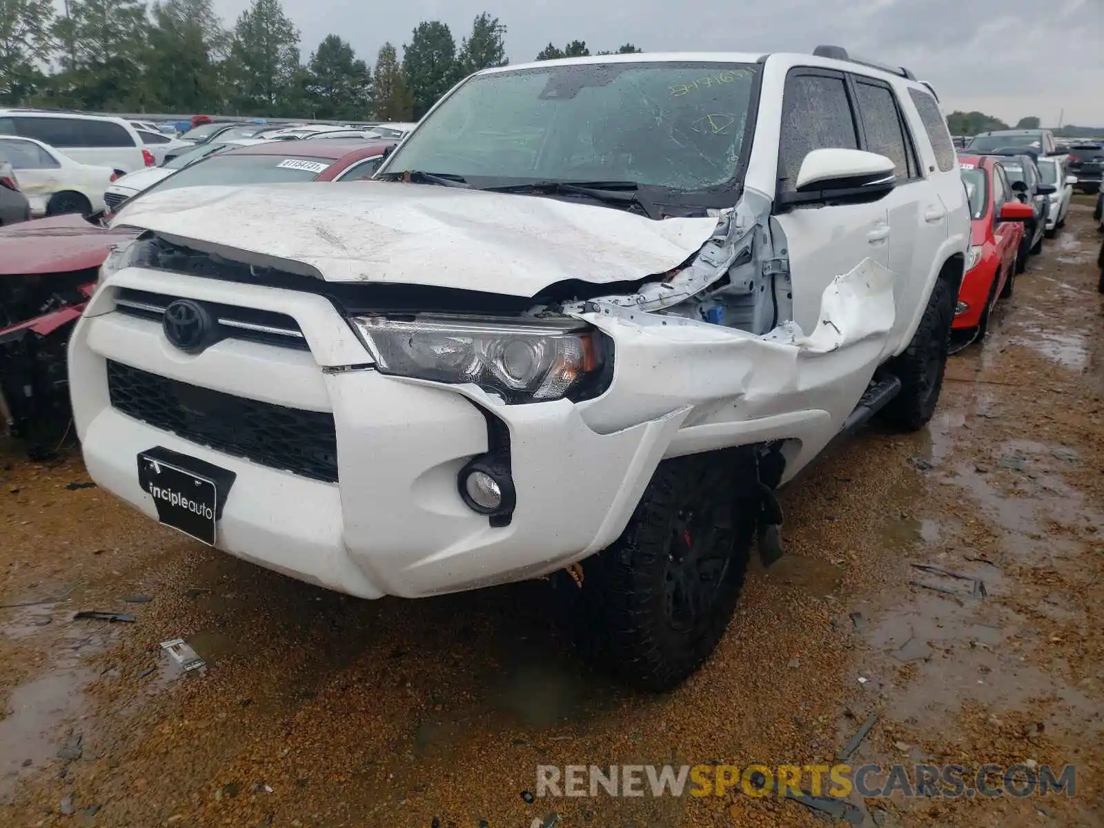 2 Photograph of a damaged car JTEBU5JR9L5772068 TOYOTA 4RUNNER 2020