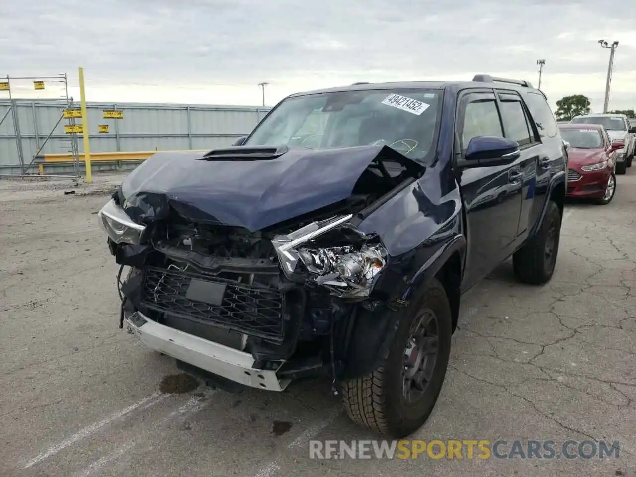 2 Photograph of a damaged car JTEBU5JR9L5834519 TOYOTA 4RUNNER 2020