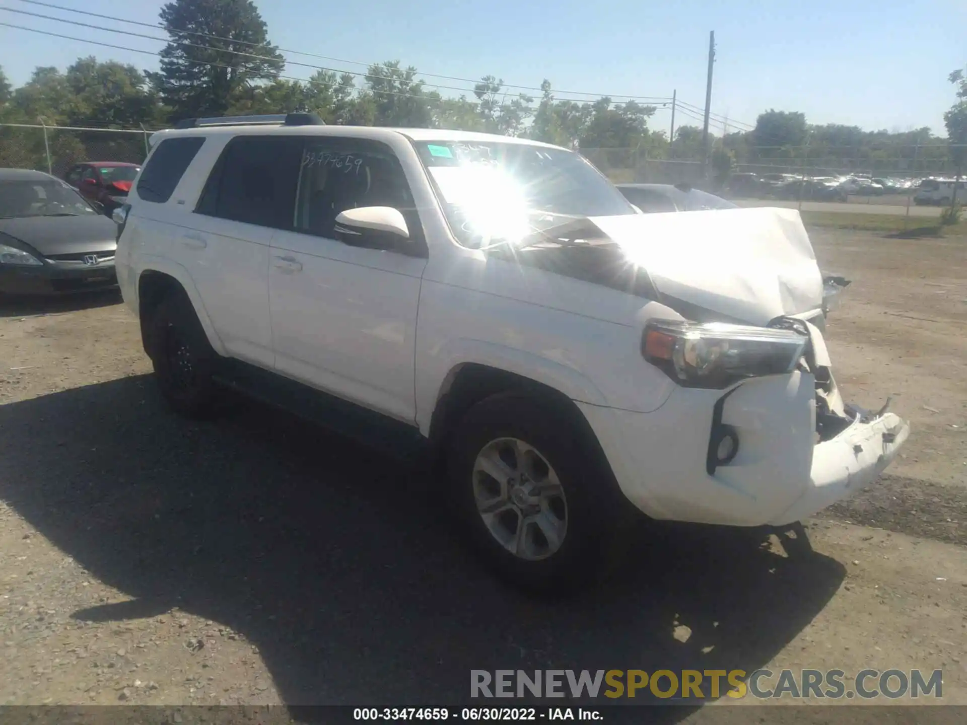 1 Photograph of a damaged car JTEBU5JRXL5741296 TOYOTA 4RUNNER 2020