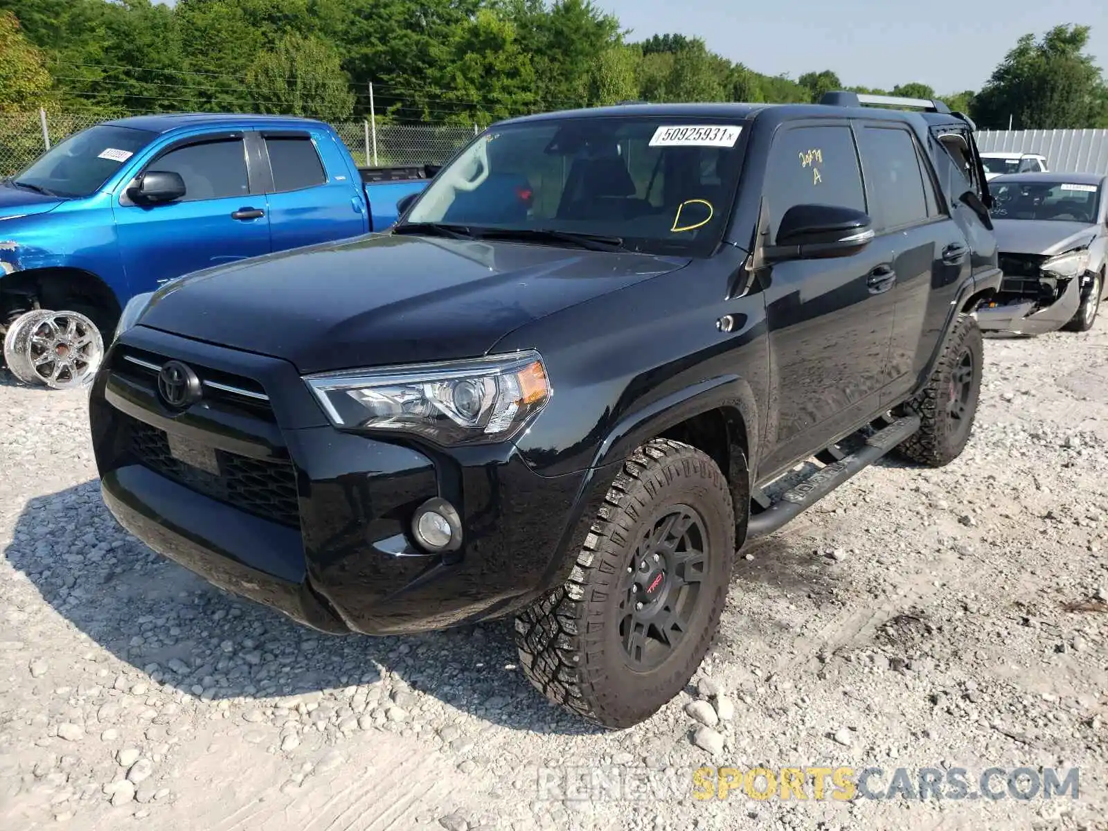 2 Photograph of a damaged car JTEBU5JRXL5741542 TOYOTA 4RUNNER 2020