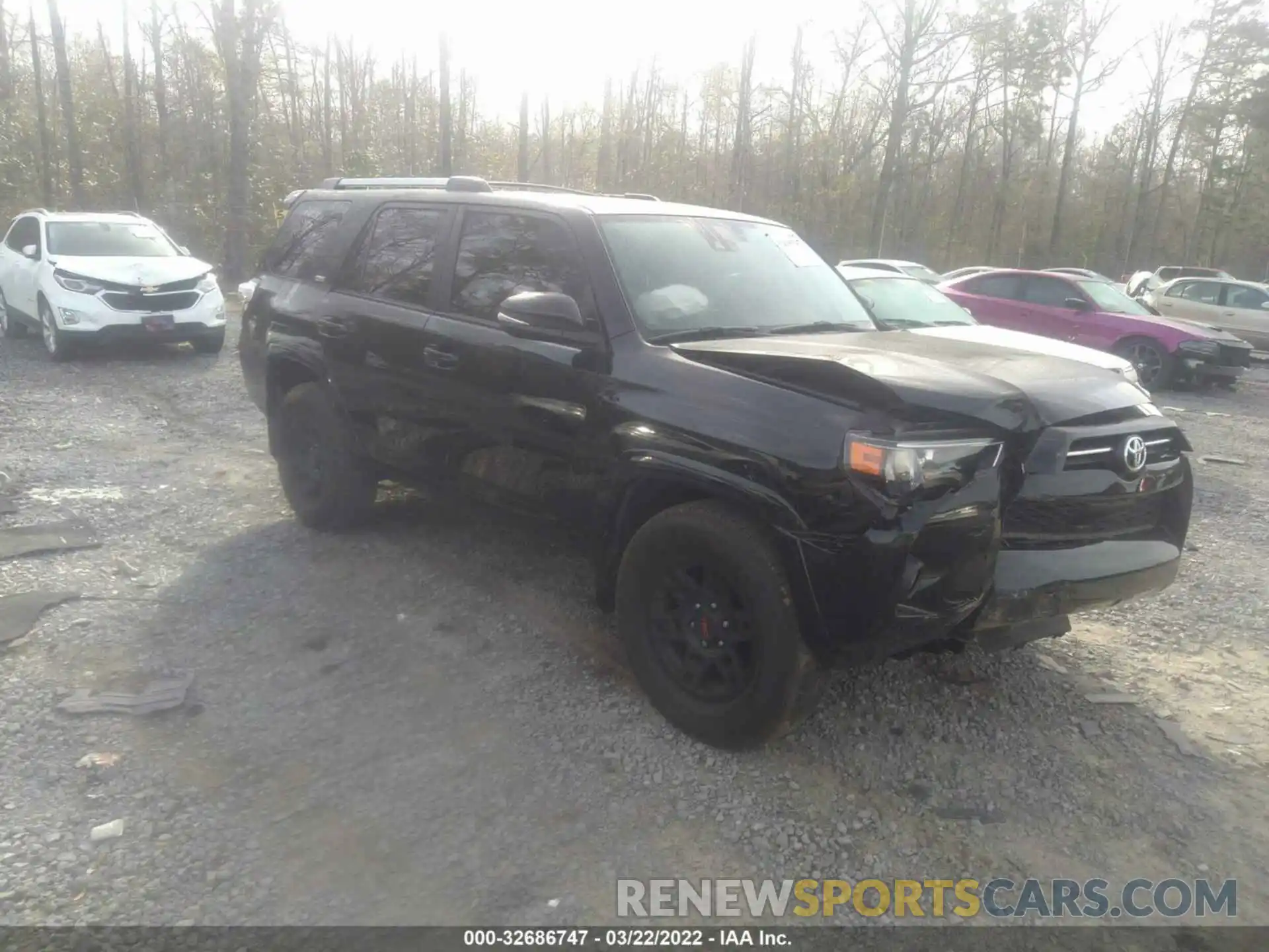 1 Photograph of a damaged car JTEZU5JR0L5217377 TOYOTA 4RUNNER 2020