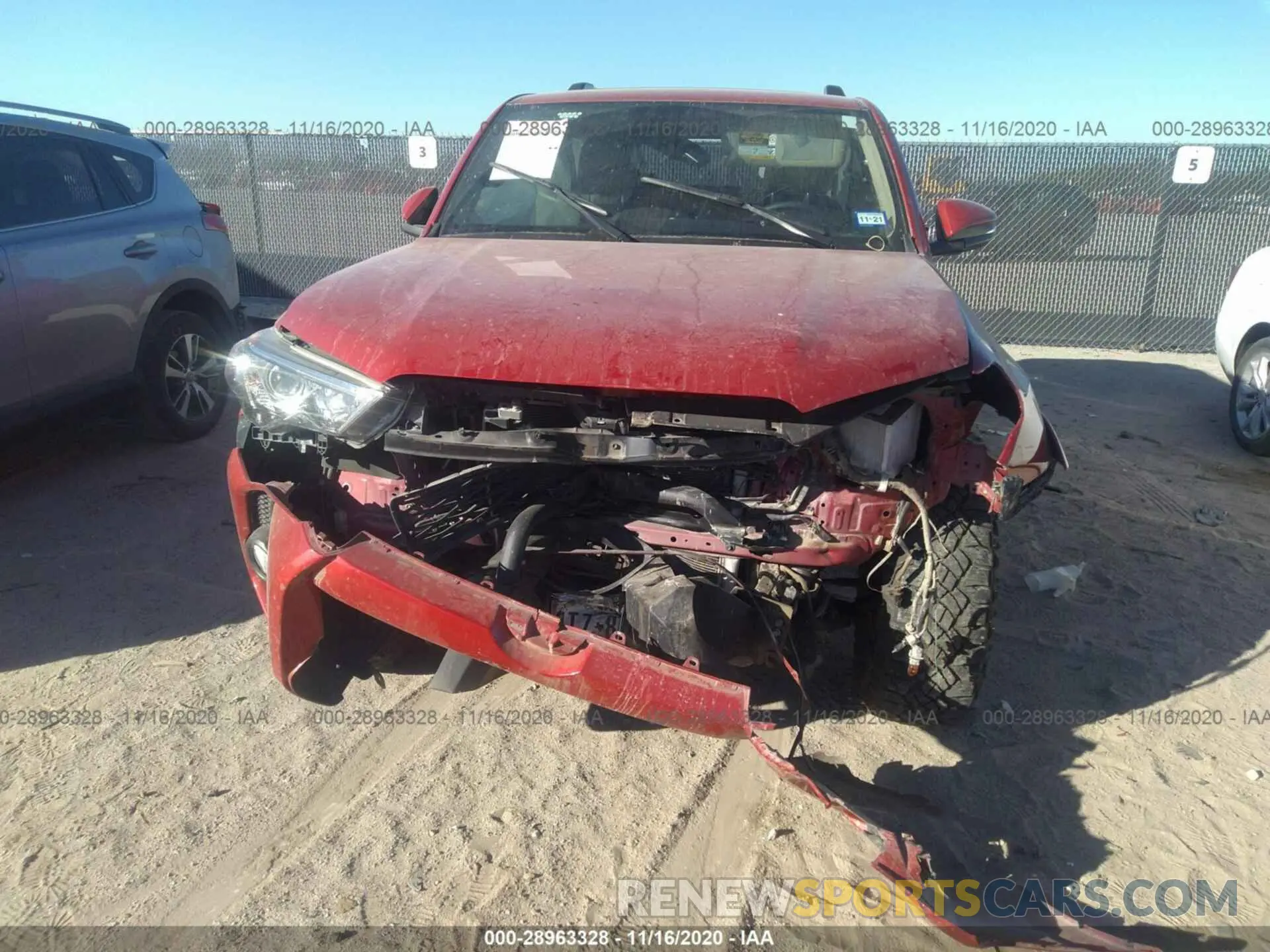 6 Photograph of a damaged car JTEZU5JR2L5215033 TOYOTA 4RUNNER 2020