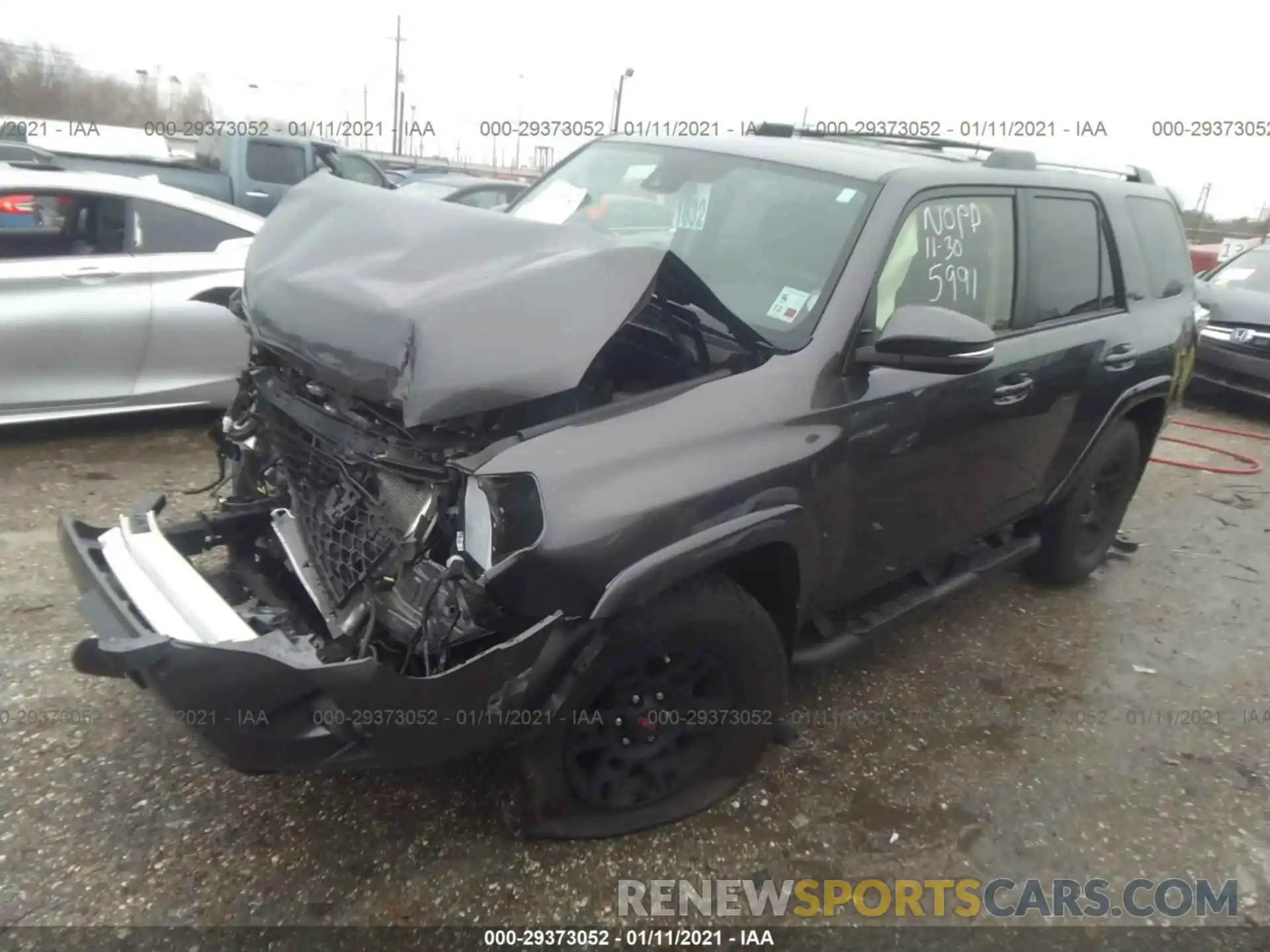 2 Photograph of a damaged car JTEZU5JR3L5225991 TOYOTA 4RUNNER 2020