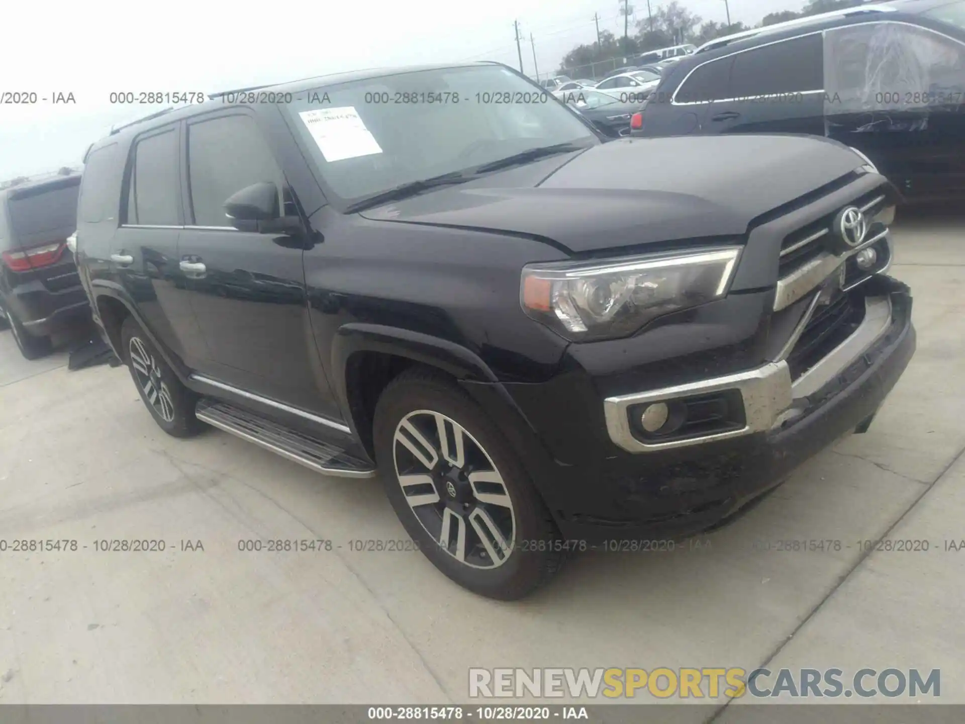 1 Photograph of a damaged car JTEZU5JR4L5216443 TOYOTA 4RUNNER 2020