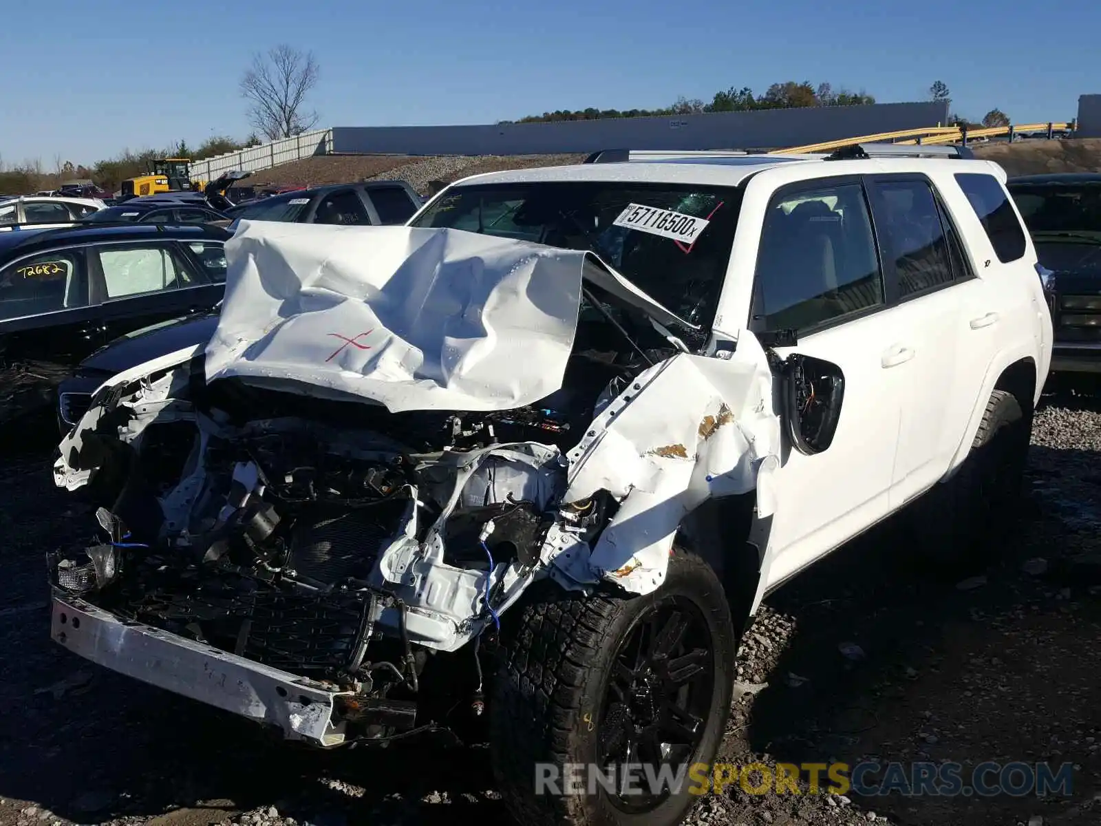 2 Photograph of a damaged car JTEZU5JR6L5227475 TOYOTA 4RUNNER 2020