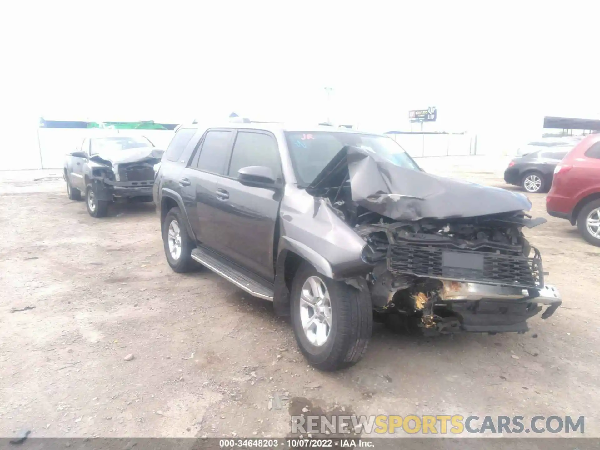 1 Photograph of a damaged car JTEZU5JR7L5216517 TOYOTA 4RUNNER 2020