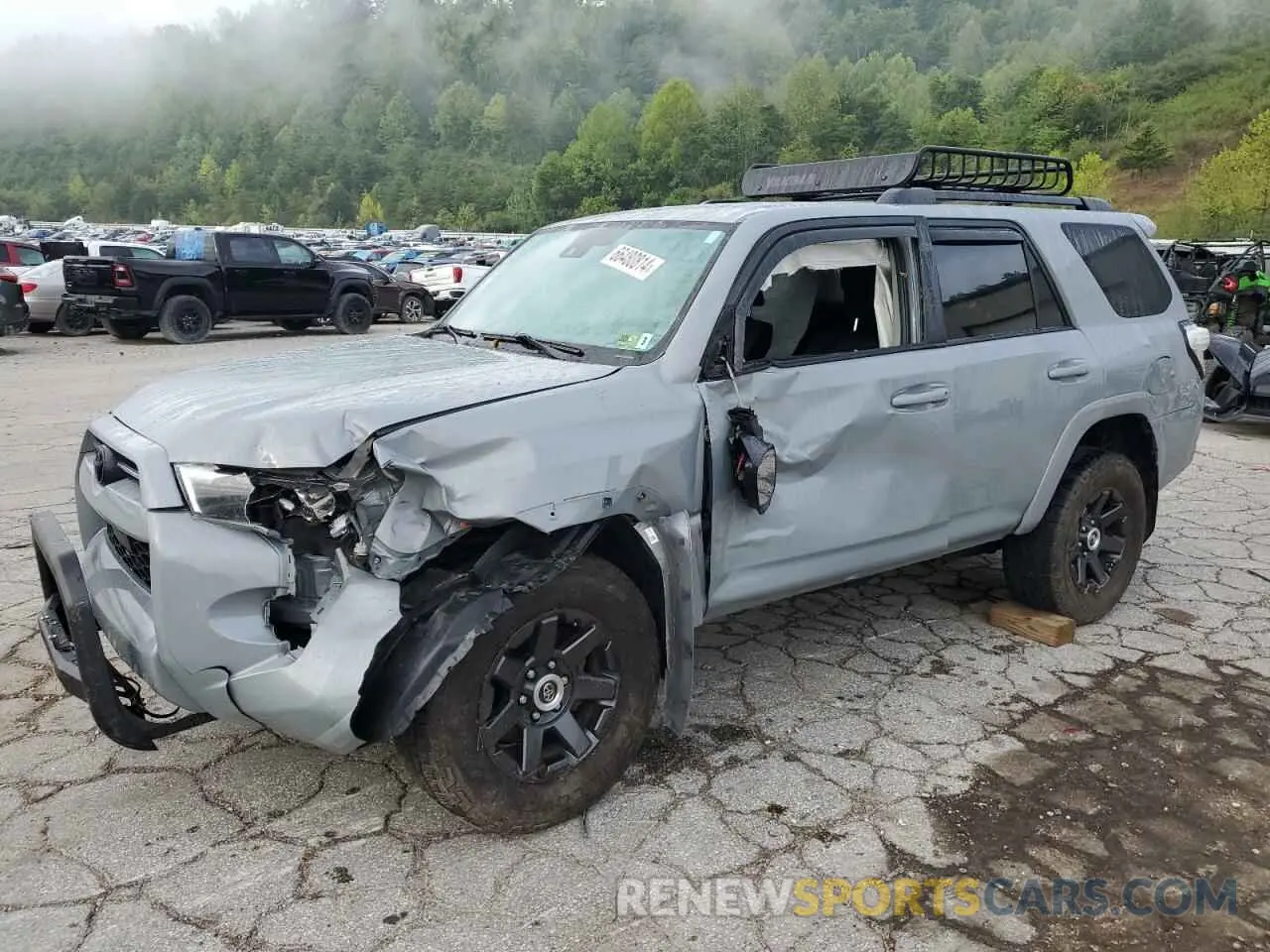1 Photograph of a damaged car JTEBU5JR1M5849372 TOYOTA 4RUNNER 2021