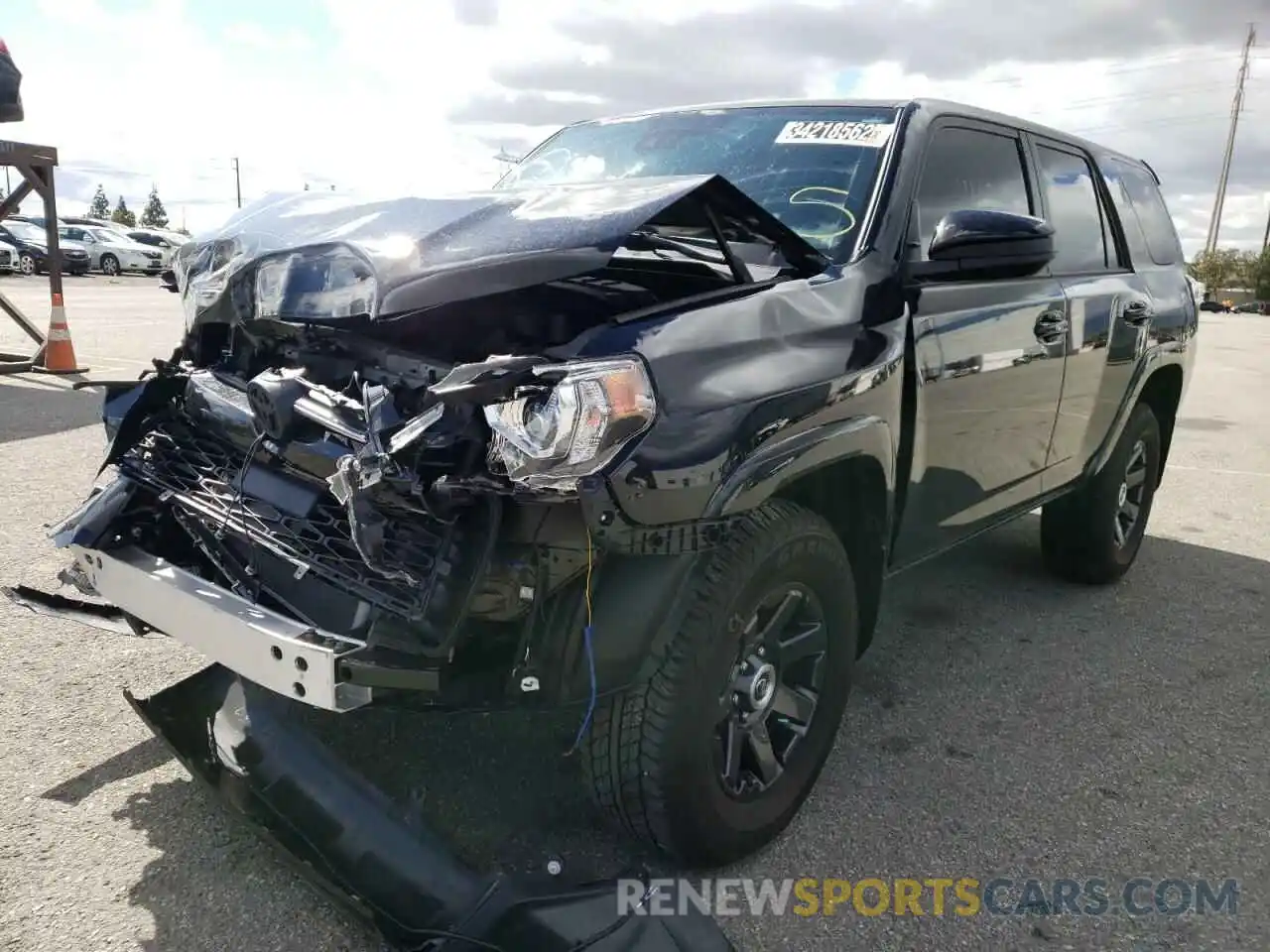 2 Photograph of a damaged car JTEBU5JR1M5919789 TOYOTA 4RUNNER 2021