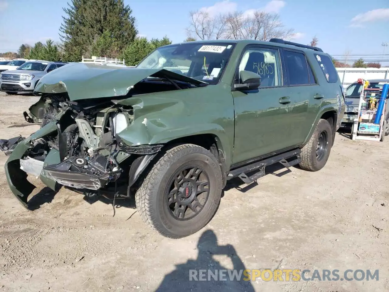 1 Photograph of a damaged car JTEBU5JR2M5893932 TOYOTA 4RUNNER 2021