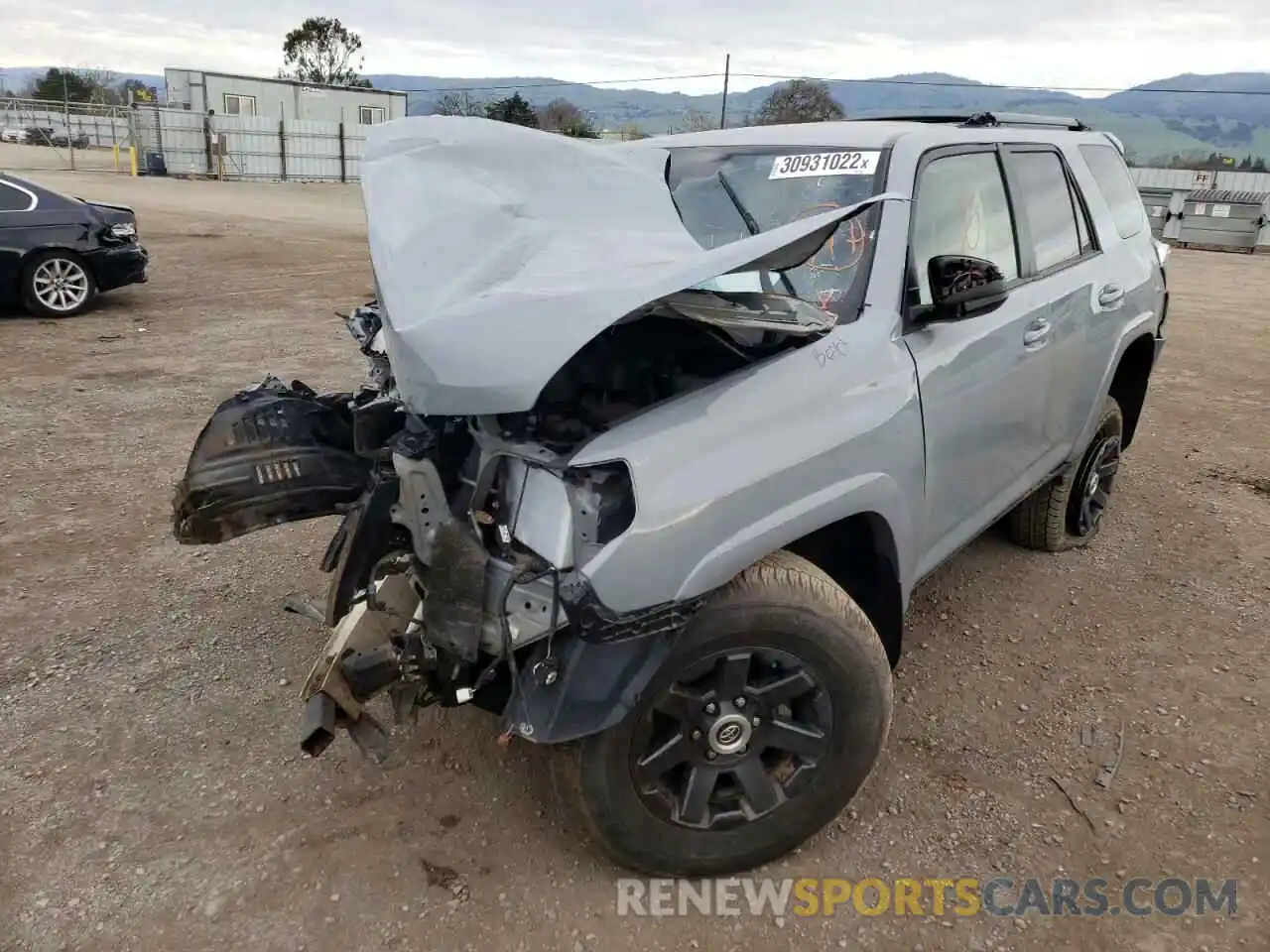 2 Photograph of a damaged car JTEBU5JR4M5869292 TOYOTA 4RUNNER 2021