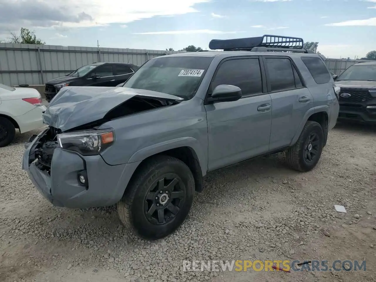 1 Photograph of a damaged car JTEBU5JRXM5887893 TOYOTA 4RUNNER 2021