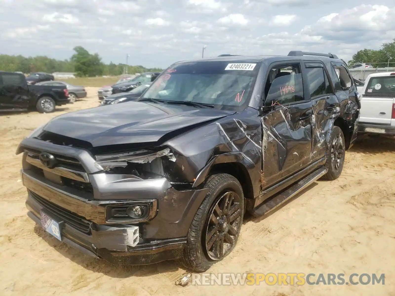 9 Photograph of a damaged car JTECU5JR2M5230896 TOYOTA 4RUNNER 2021