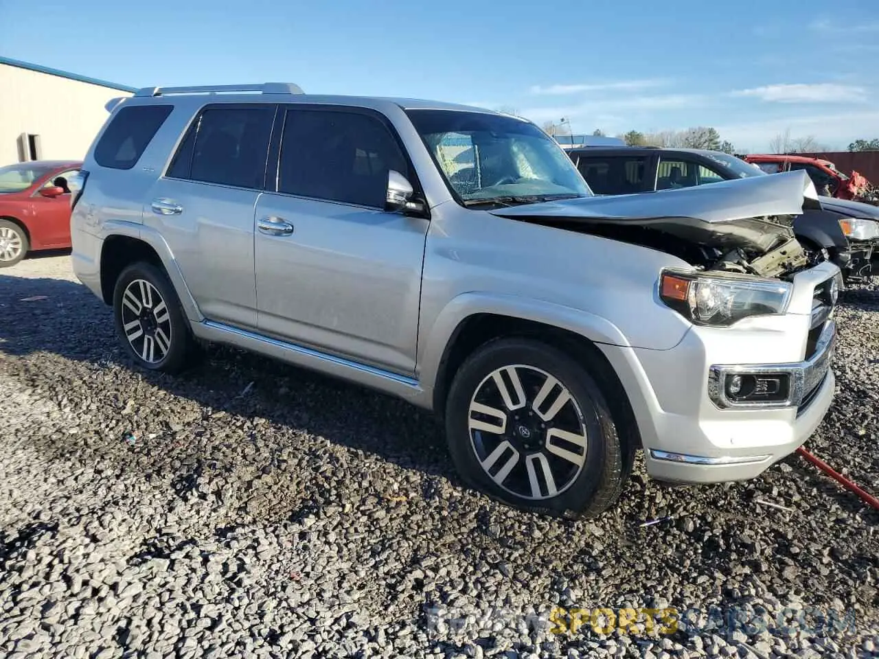 4 Photograph of a damaged car JTEDU5JR2M5230109 TOYOTA 4RUNNER 2021