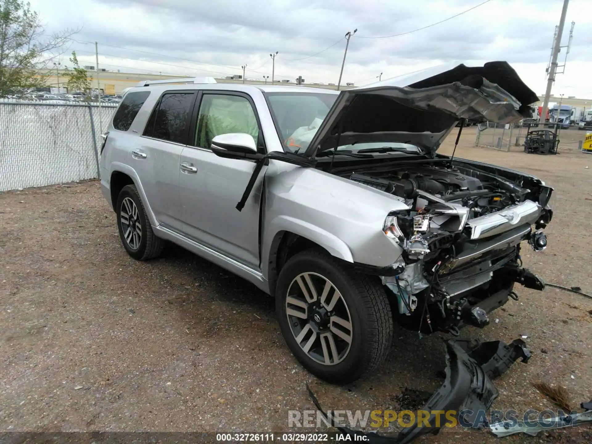 1 Photograph of a damaged car JTEDU5JR3M5244262 TOYOTA 4RUNNER 2021