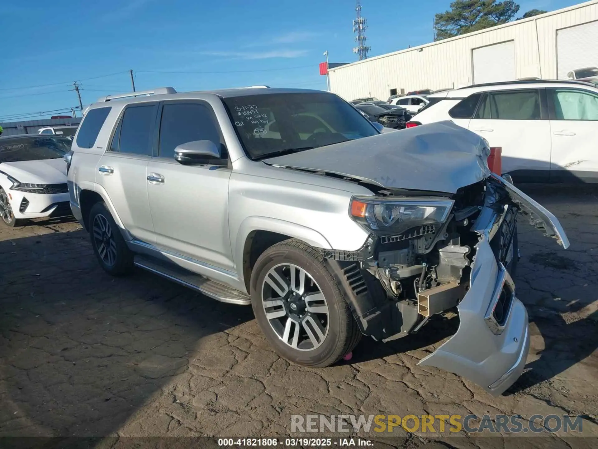1 Photograph of a damaged car JTEDU5JR5M5250242 TOYOTA 4RUNNER 2021