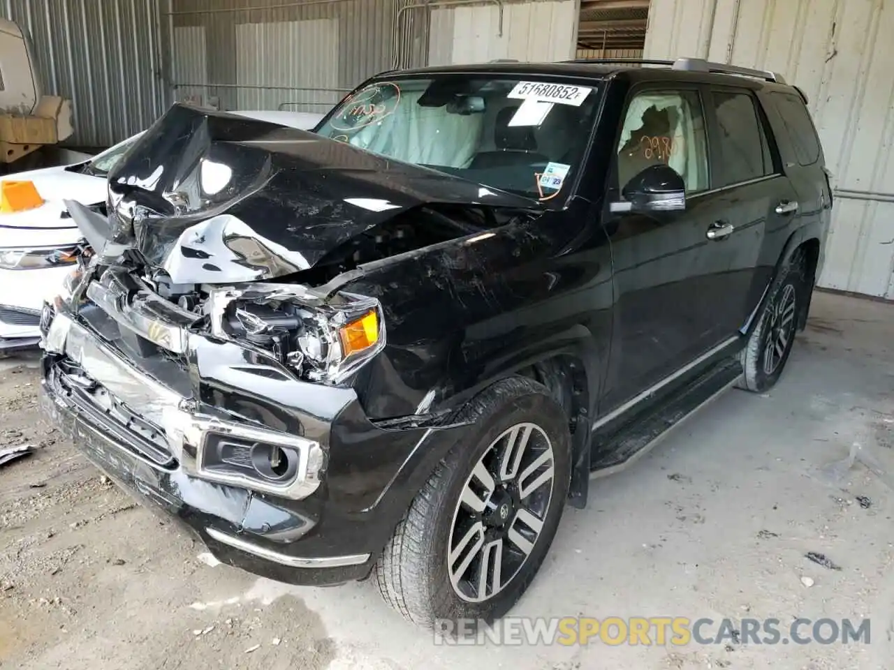 2 Photograph of a damaged car JTEDU5JR8M5241647 TOYOTA 4RUNNER 2021