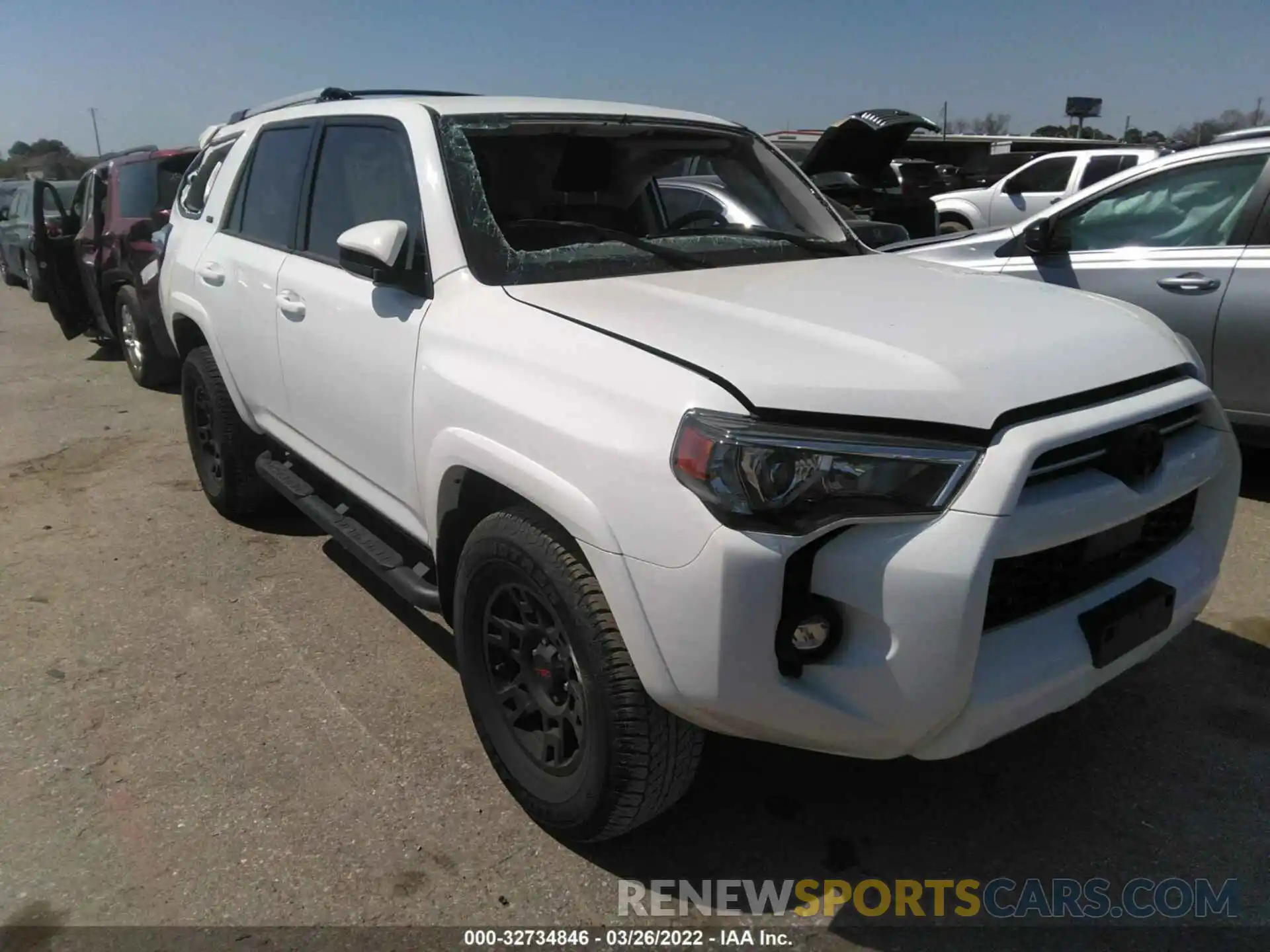 1 Photograph of a damaged car JTEEU5JR0M5245258 TOYOTA 4RUNNER 2021