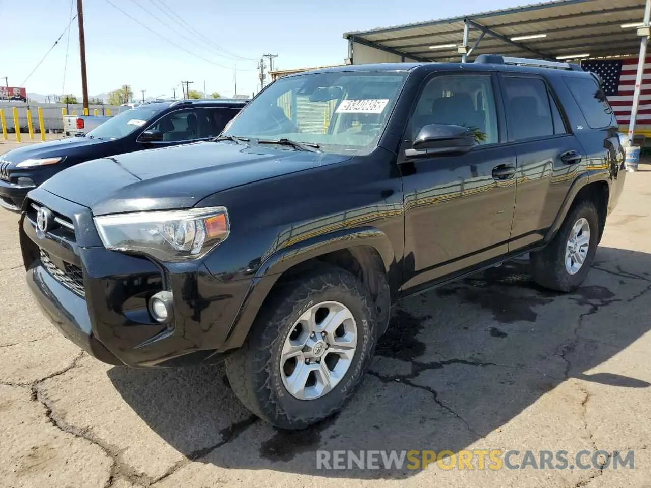 1 Photograph of a damaged car JTEEU5JR1M5234852 TOYOTA 4RUNNER 2021