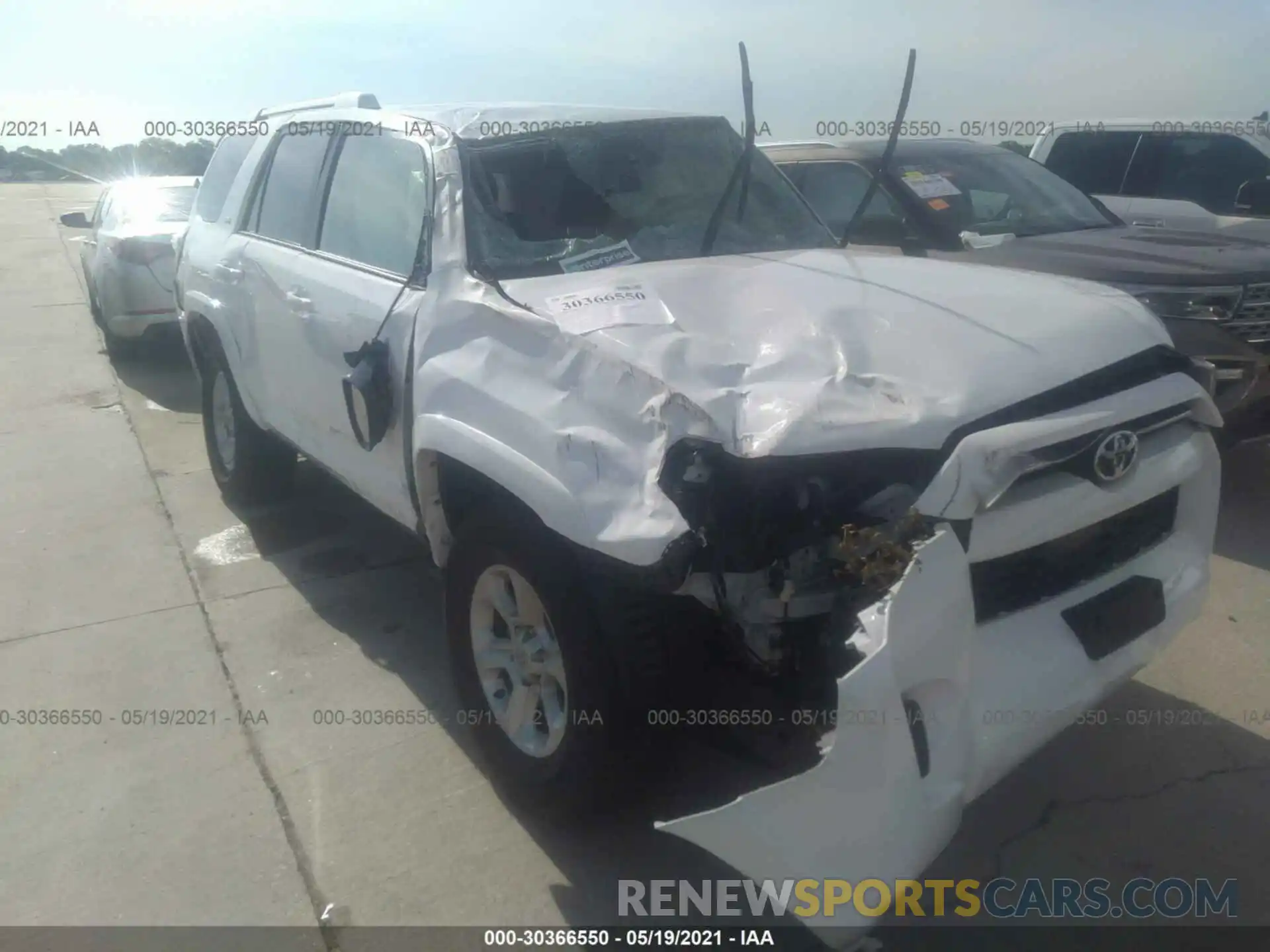 6 Photograph of a damaged car JTEEU5JR1M5236097 TOYOTA 4RUNNER 2021