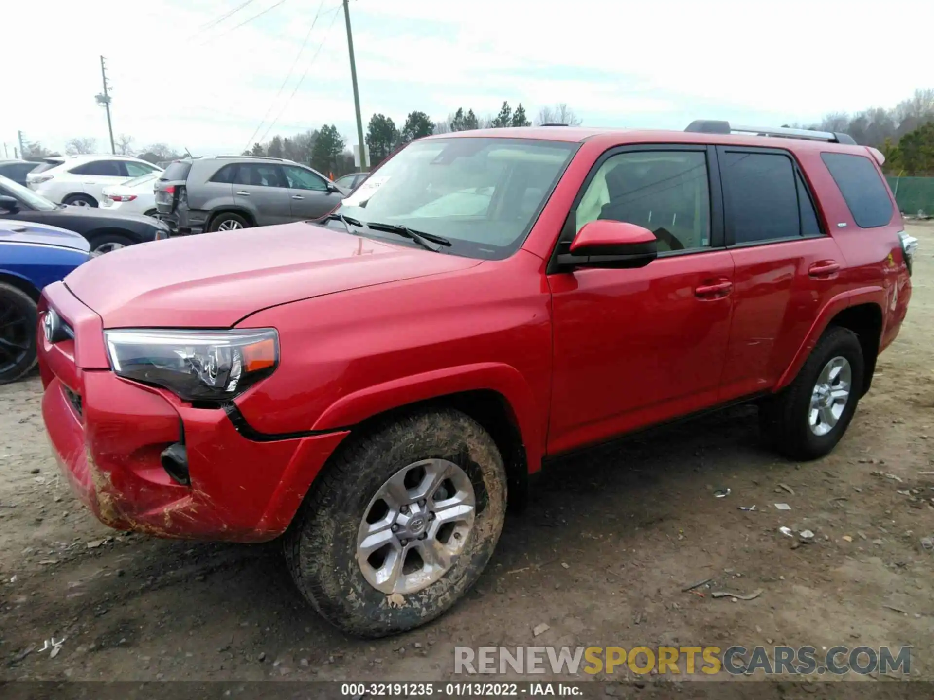 2 Photograph of a damaged car JTEEU5JR1M5236911 TOYOTA 4RUNNER 2021