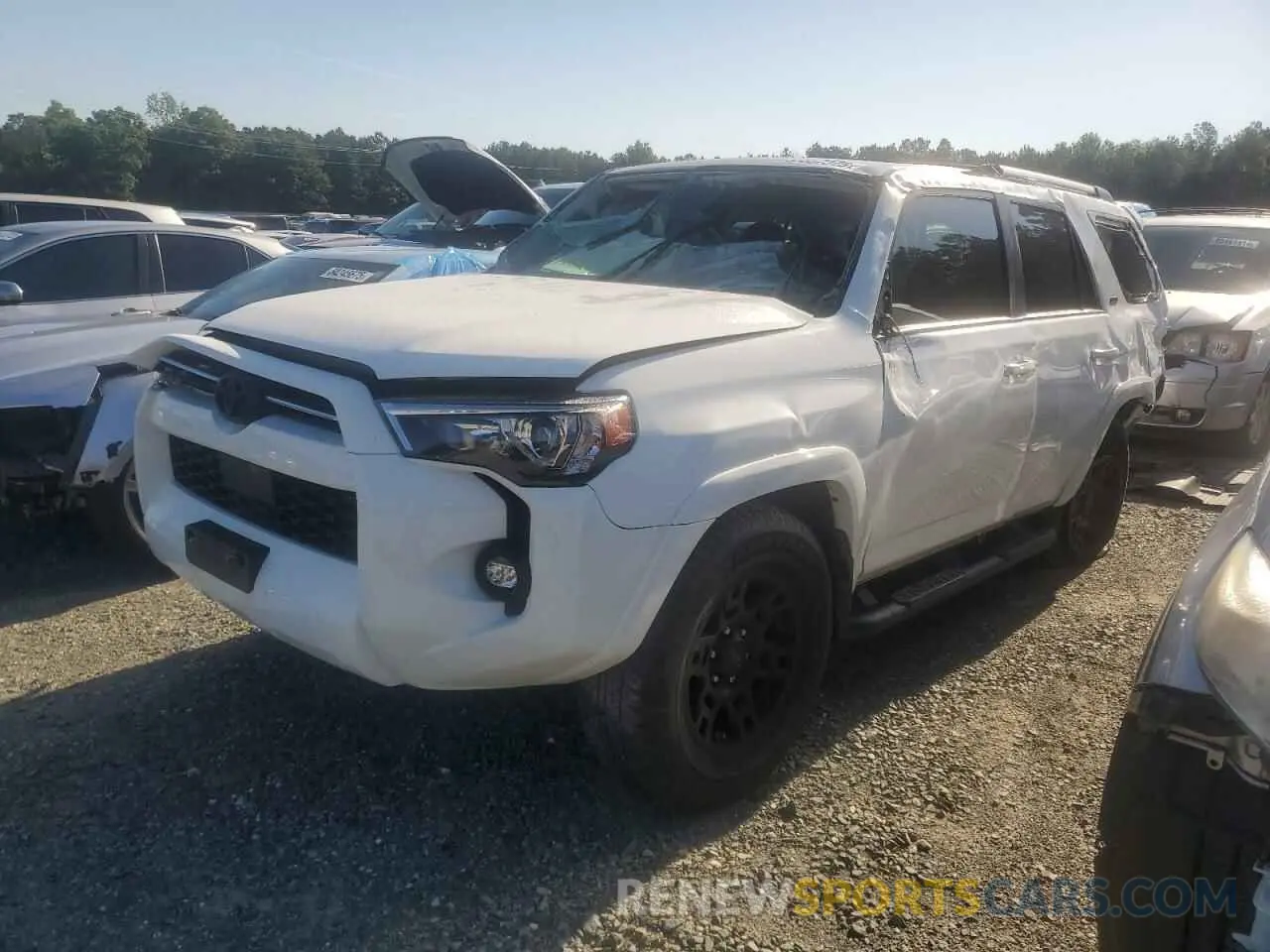 1 Photograph of a damaged car JTEEU5JR3M5249370 TOYOTA 4RUNNER 2021