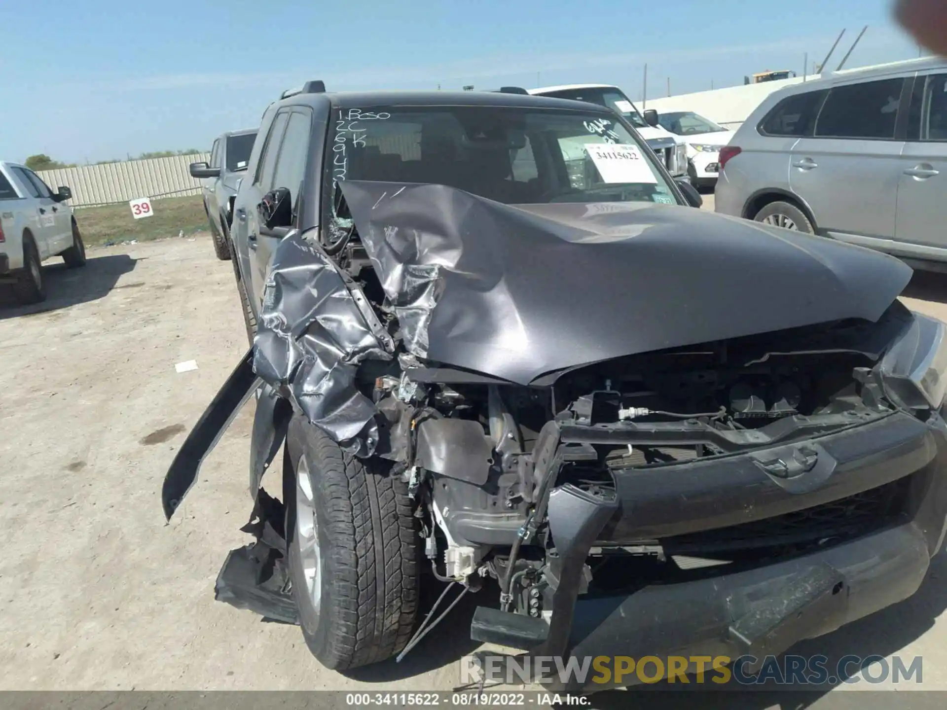 6 Photograph of a damaged car JTEEU5JR5M5240170 TOYOTA 4RUNNER 2021