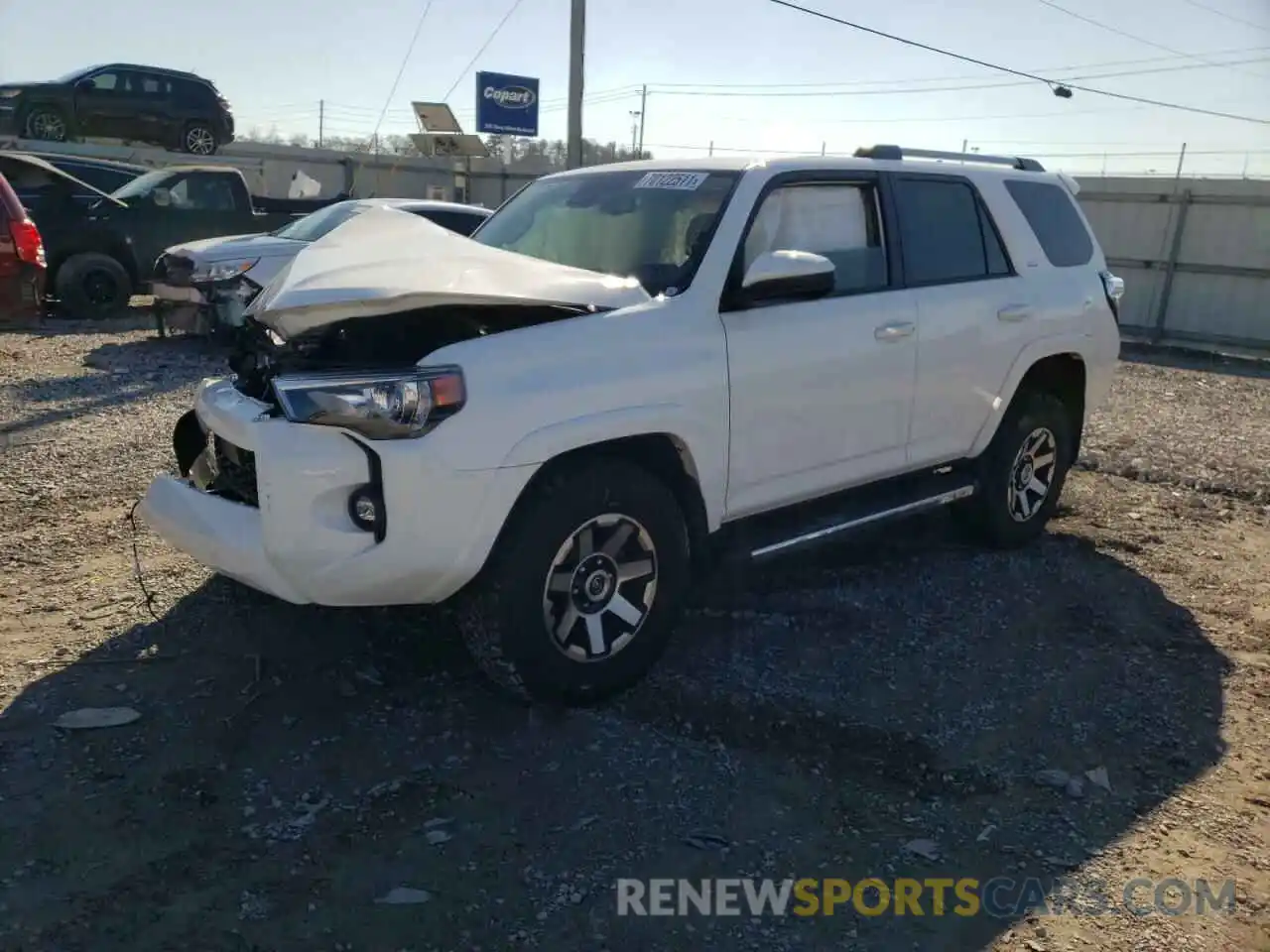 2 Photograph of a damaged car JTEEU5JR6M5237049 TOYOTA 4RUNNER 2021