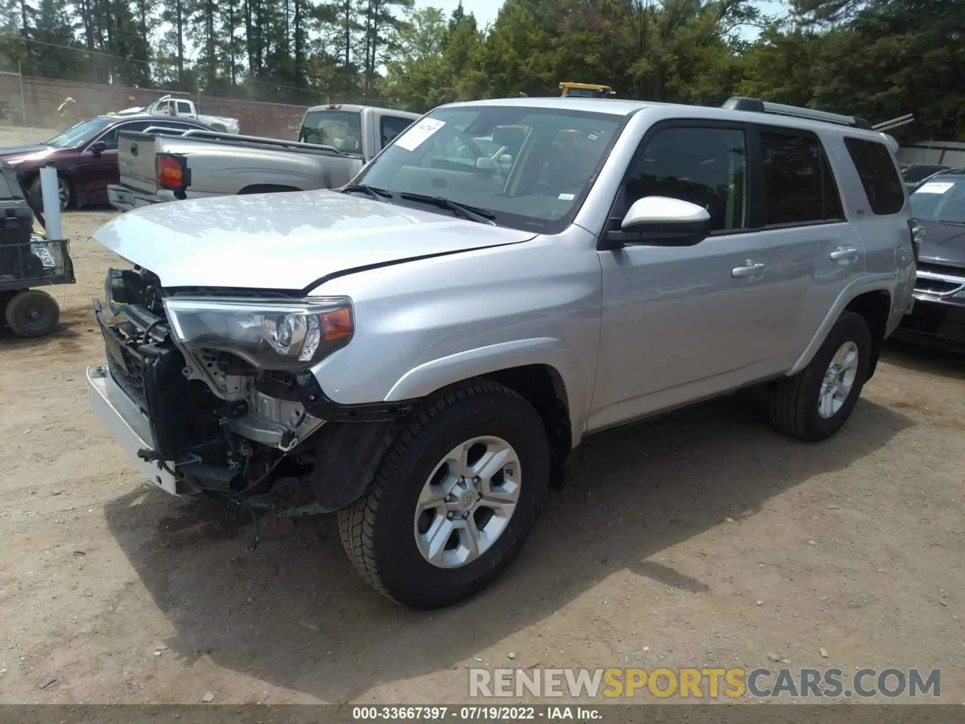 2 Photograph of a damaged car JTEEU5JR6M5238718 TOYOTA 4RUNNER 2021