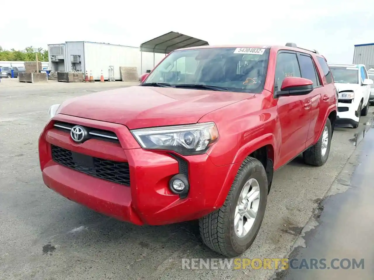 2 Photograph of a damaged car JTEEU5JR7M5234953 TOYOTA 4RUNNER 2021