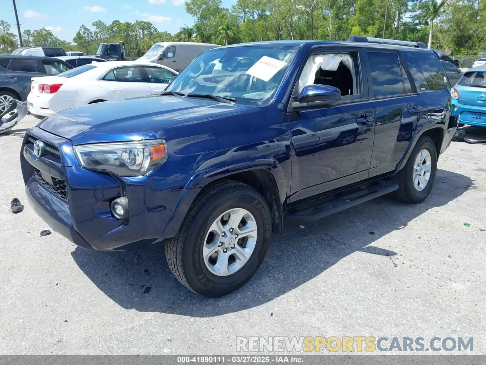 2 Photograph of a damaged car JTEEU5JR7M5238629 TOYOTA 4RUNNER 2021