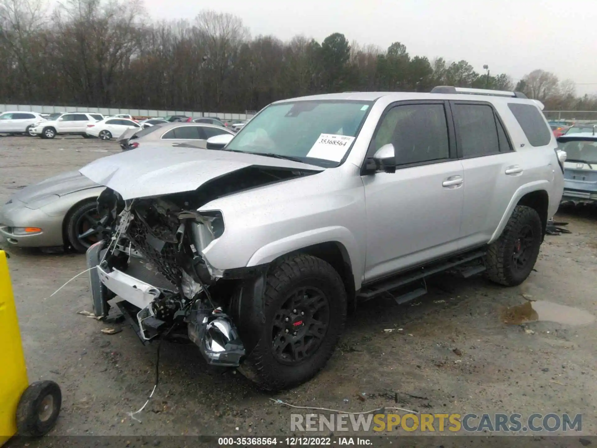 2 Photograph of a damaged car JTEEU5JR7M5239411 TOYOTA 4RUNNER 2021