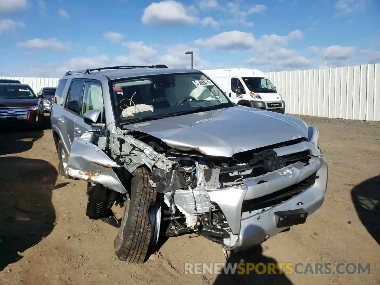 1 Photograph of a damaged car JTEEU5JR7M5246634 TOYOTA 4RUNNER 2021