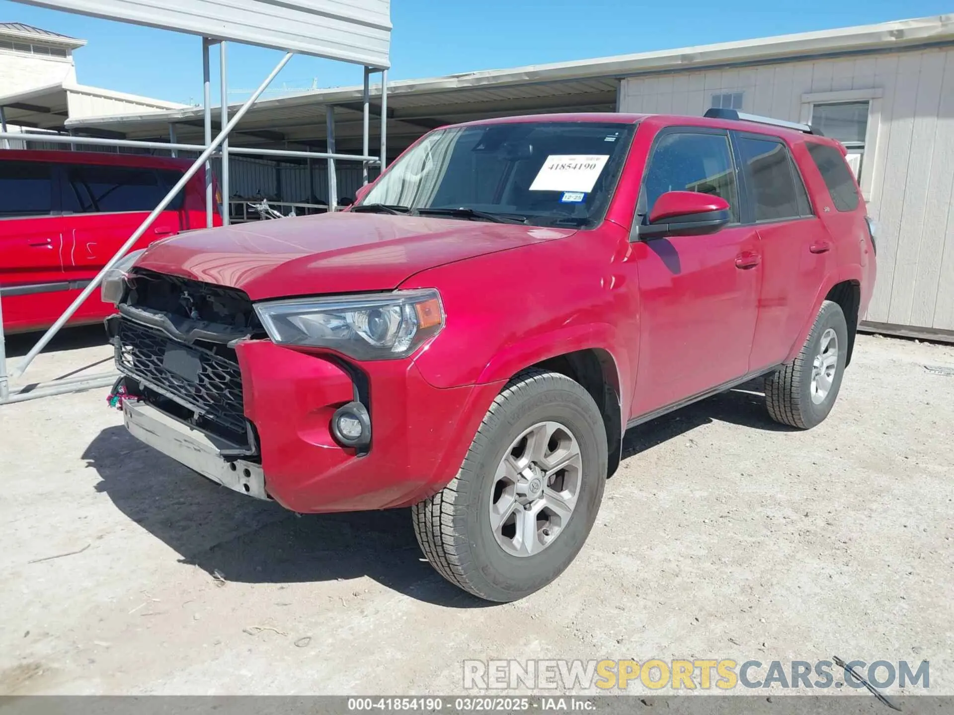 2 Photograph of a damaged car JTEEU5JR9M5236350 TOYOTA 4RUNNER 2021