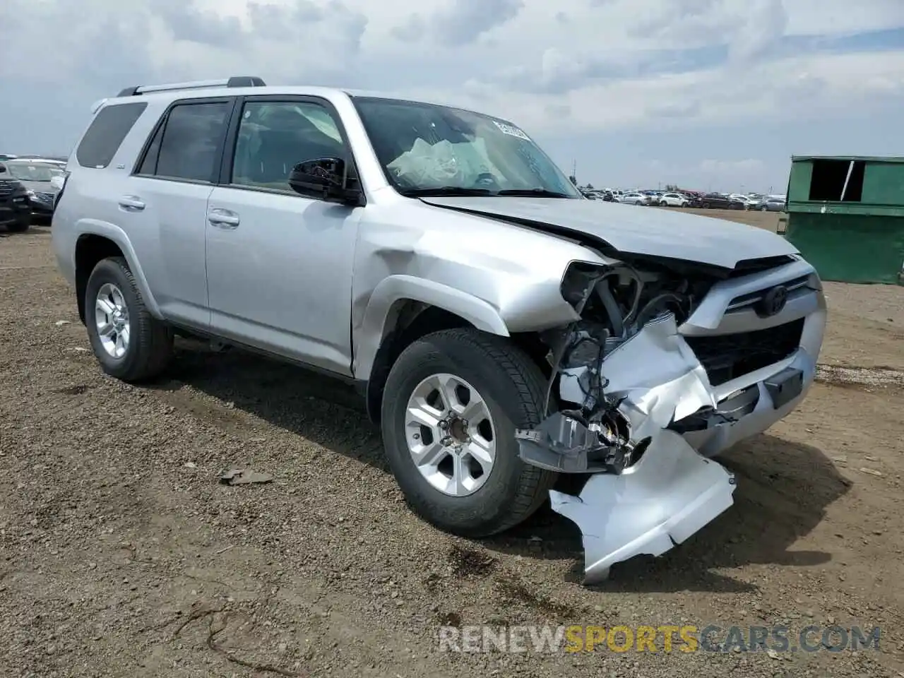 1 Photograph of a damaged car JTEEU5JR9M5238325 TOYOTA 4RUNNER 2021