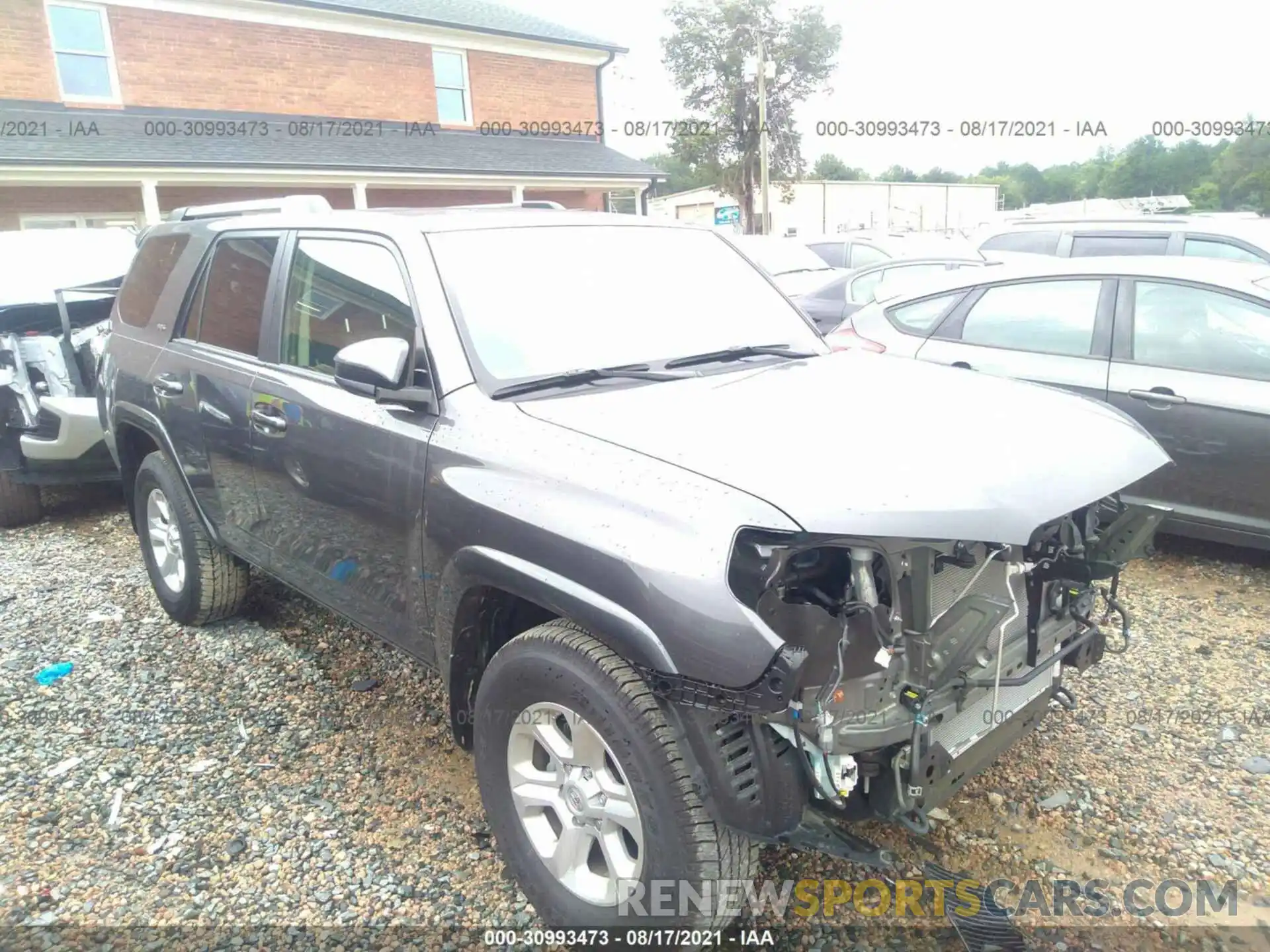 1 Photograph of a damaged car JTEEU5JRXM5234476 TOYOTA 4RUNNER 2021