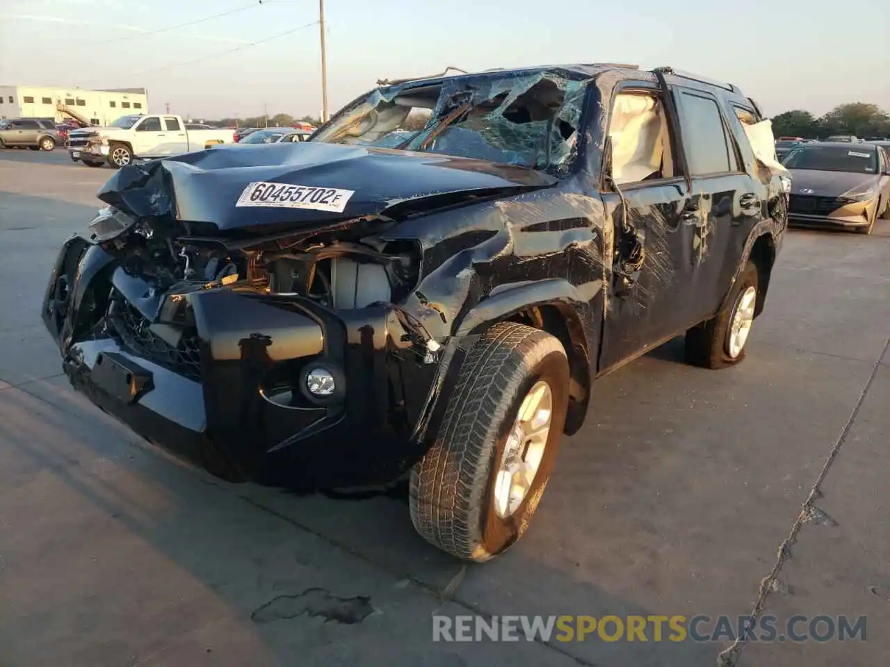 2 Photograph of a damaged car JTEFU5JR4M5249849 TOYOTA 4RUNNER 2021