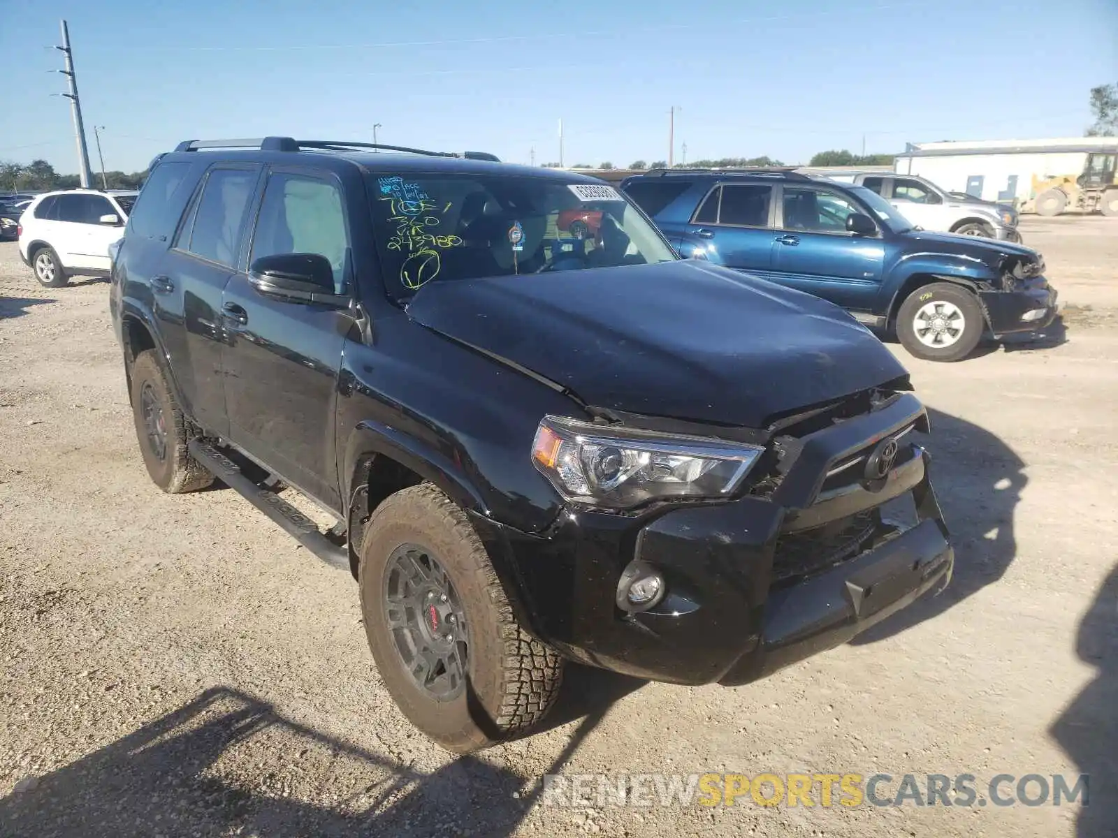 1 Photograph of a damaged car JTEFU5JR5M5243980 TOYOTA 4RUNNER 2021