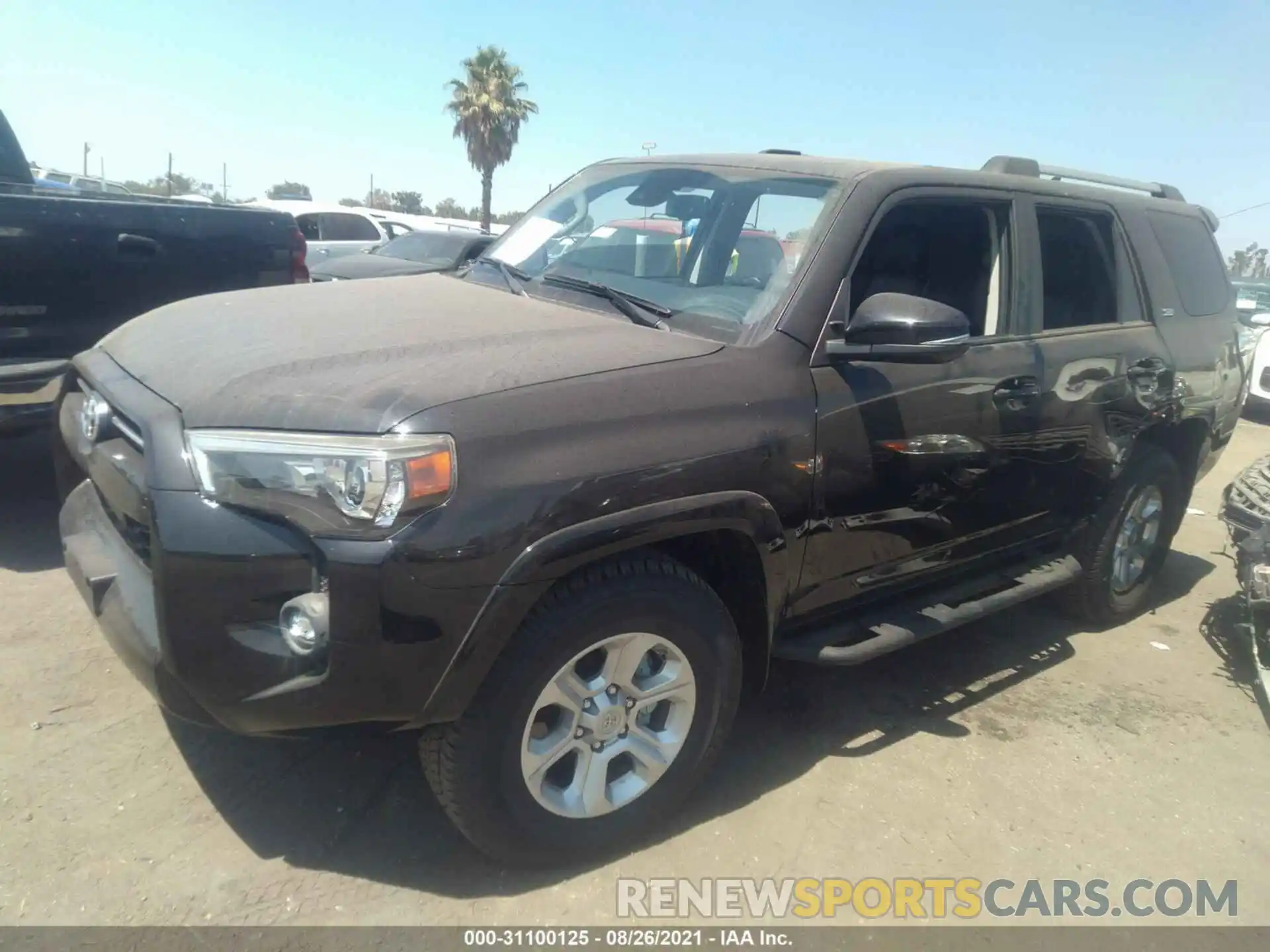 2 Photograph of a damaged car JTEFU5JR6M5231336 TOYOTA 4RUNNER 2021