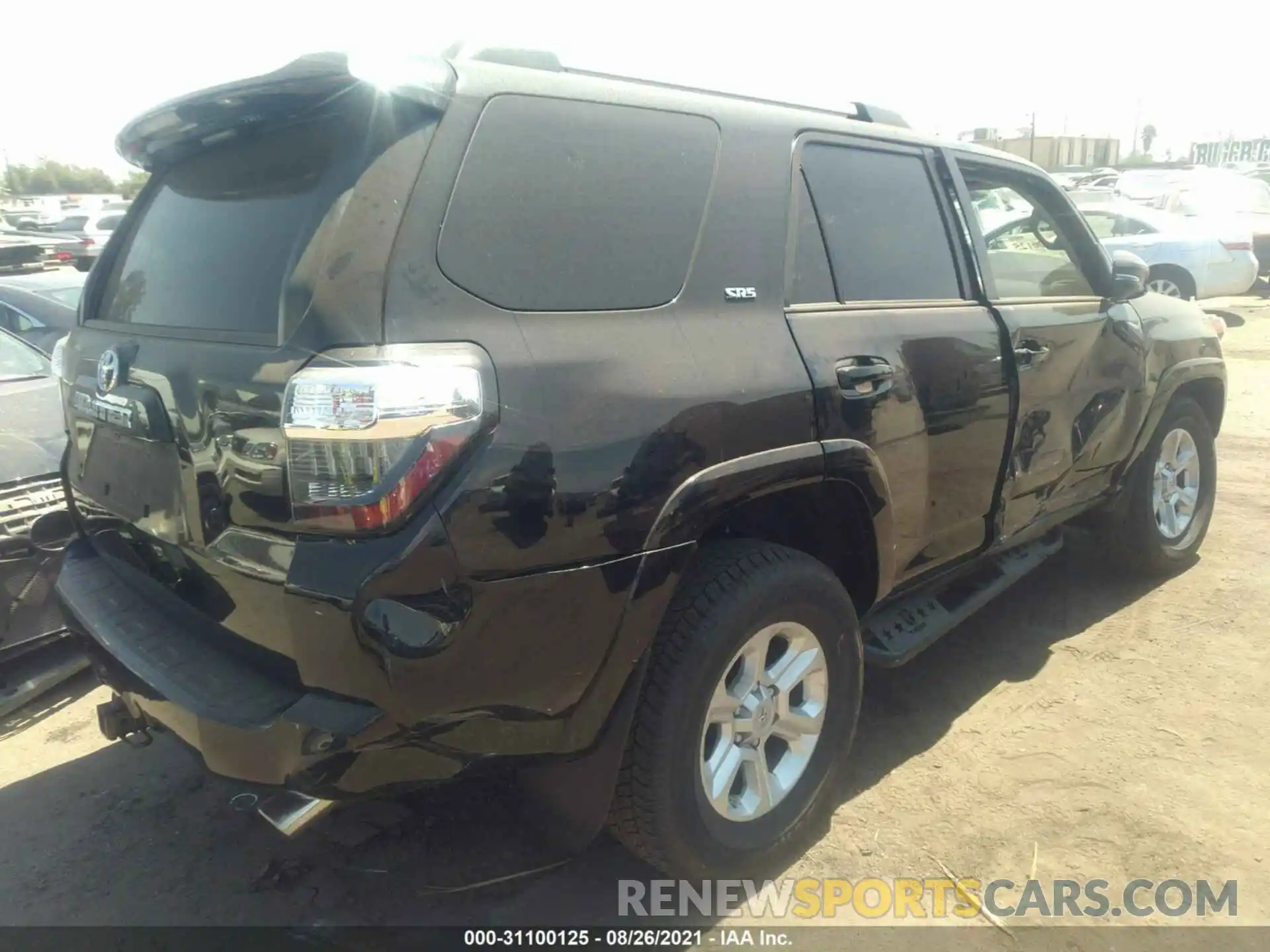 4 Photograph of a damaged car JTEFU5JR6M5231336 TOYOTA 4RUNNER 2021