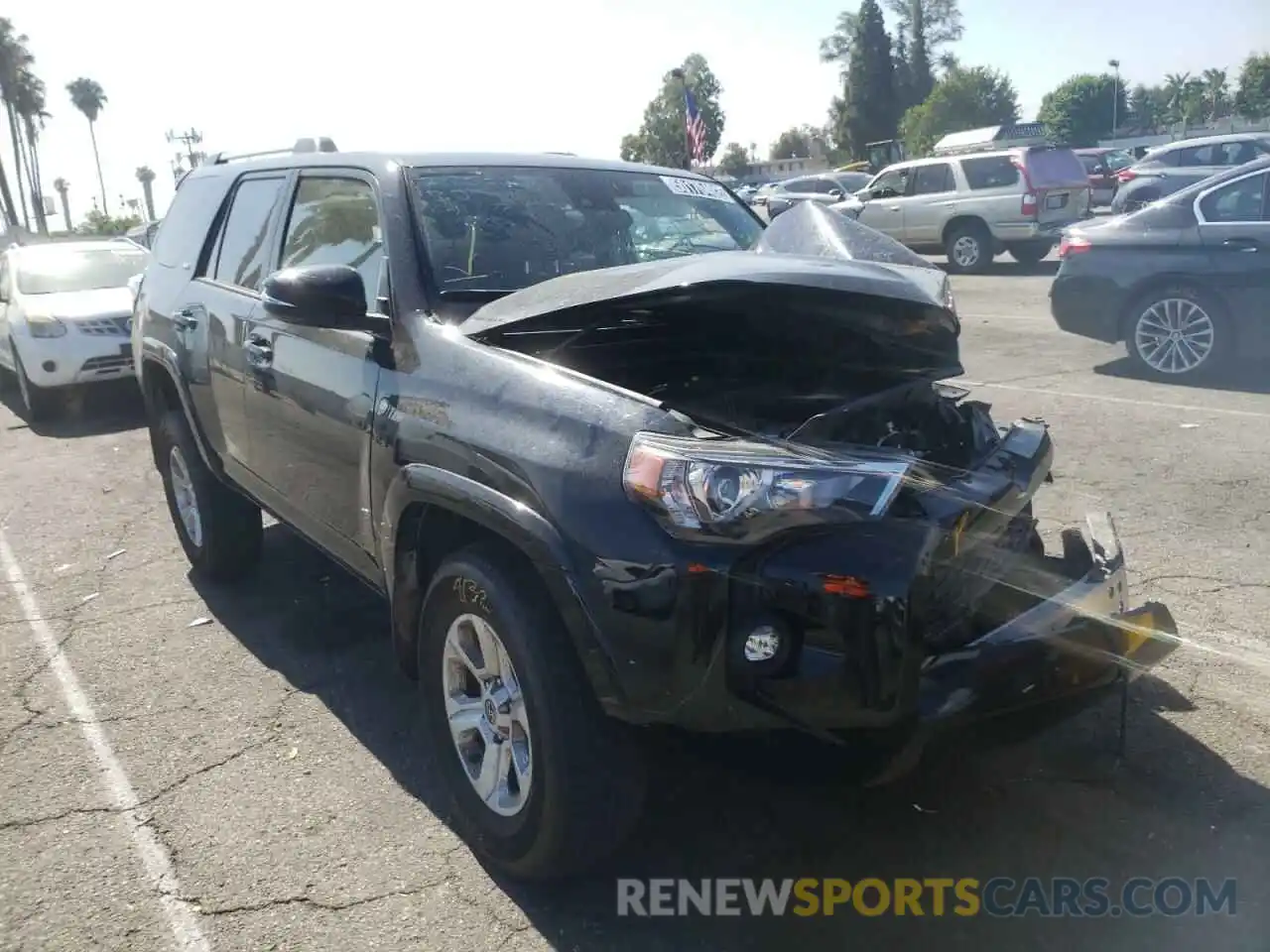 1 Photograph of a damaged car JTEFU5JR6M5232678 TOYOTA 4RUNNER 2021