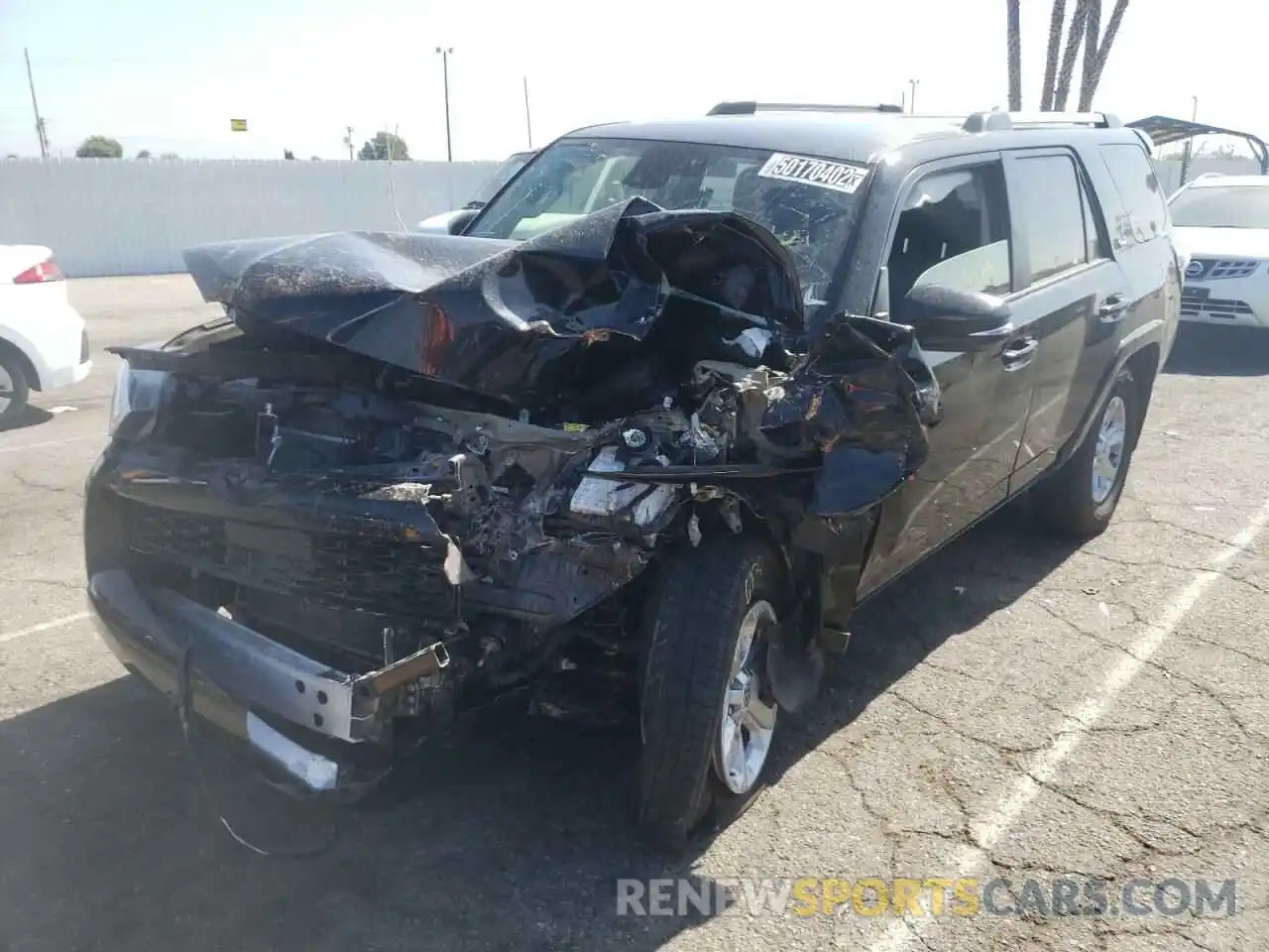 2 Photograph of a damaged car JTEFU5JR6M5232678 TOYOTA 4RUNNER 2021