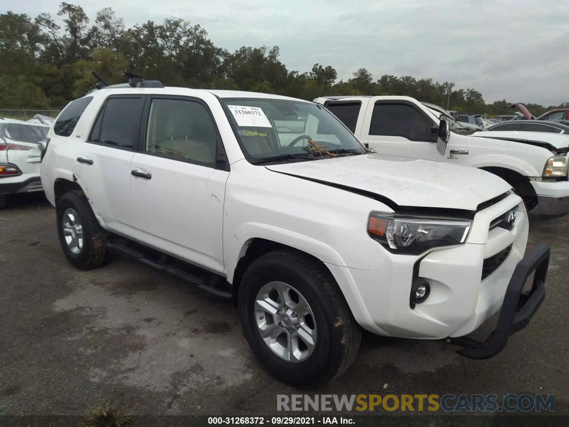 1 Photograph of a damaged car JTEFU5JR7M5235430 TOYOTA 4RUNNER 2021