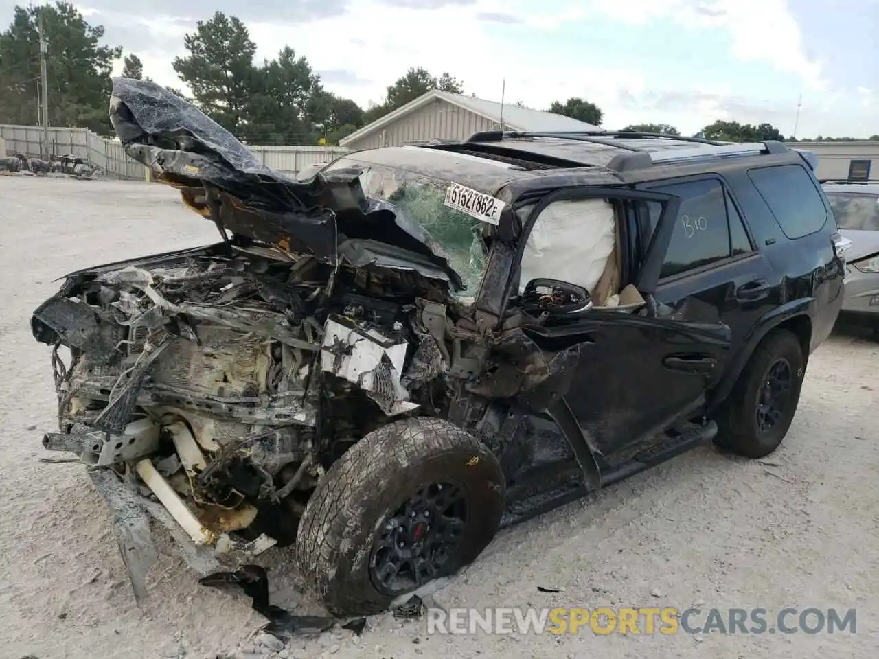 2 Photograph of a damaged car JTEFU5JR7M5244385 TOYOTA 4RUNNER 2021