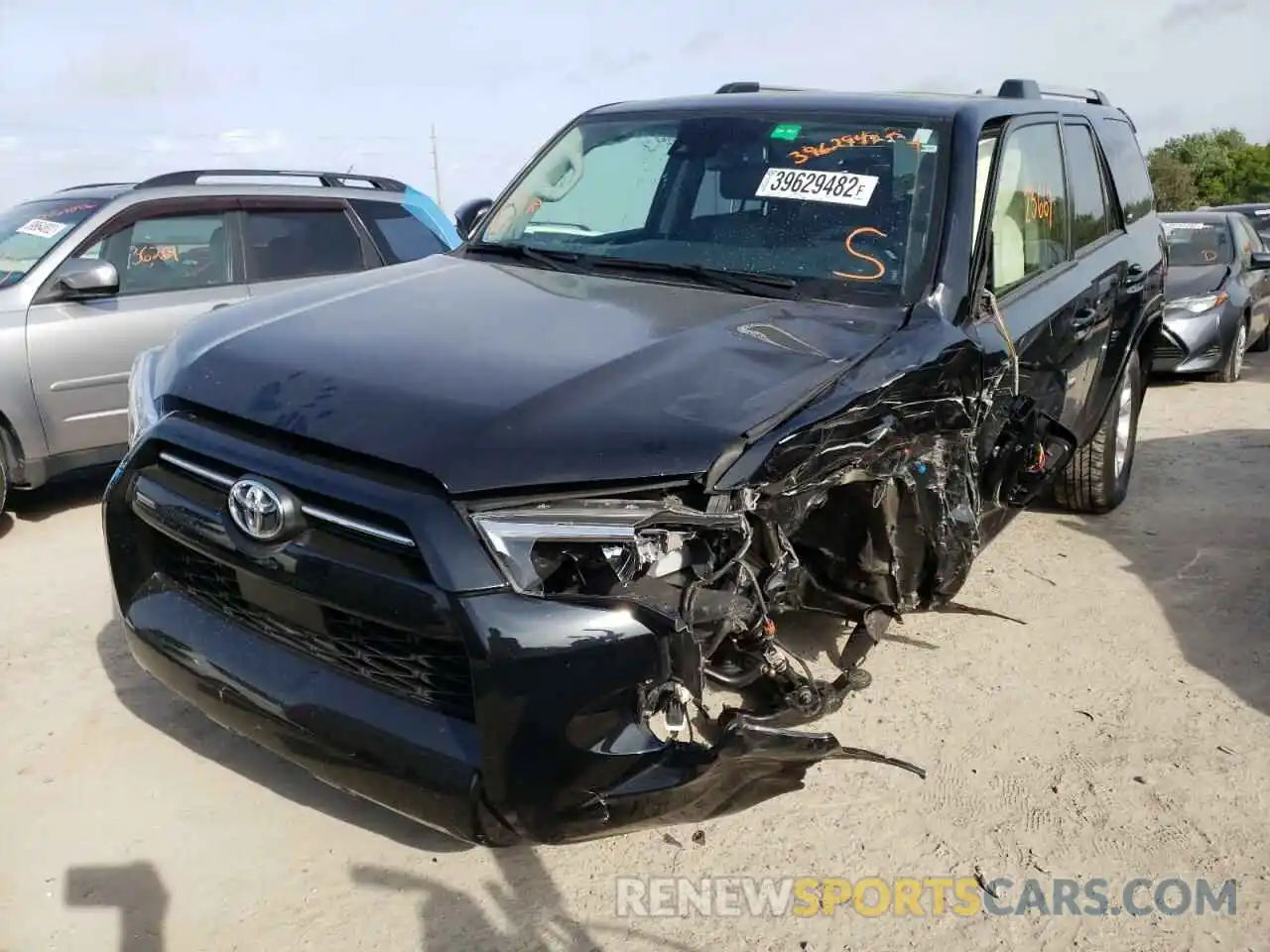 2 Photograph of a damaged car JTEFU5JR8M5232648 TOYOTA 4RUNNER 2021